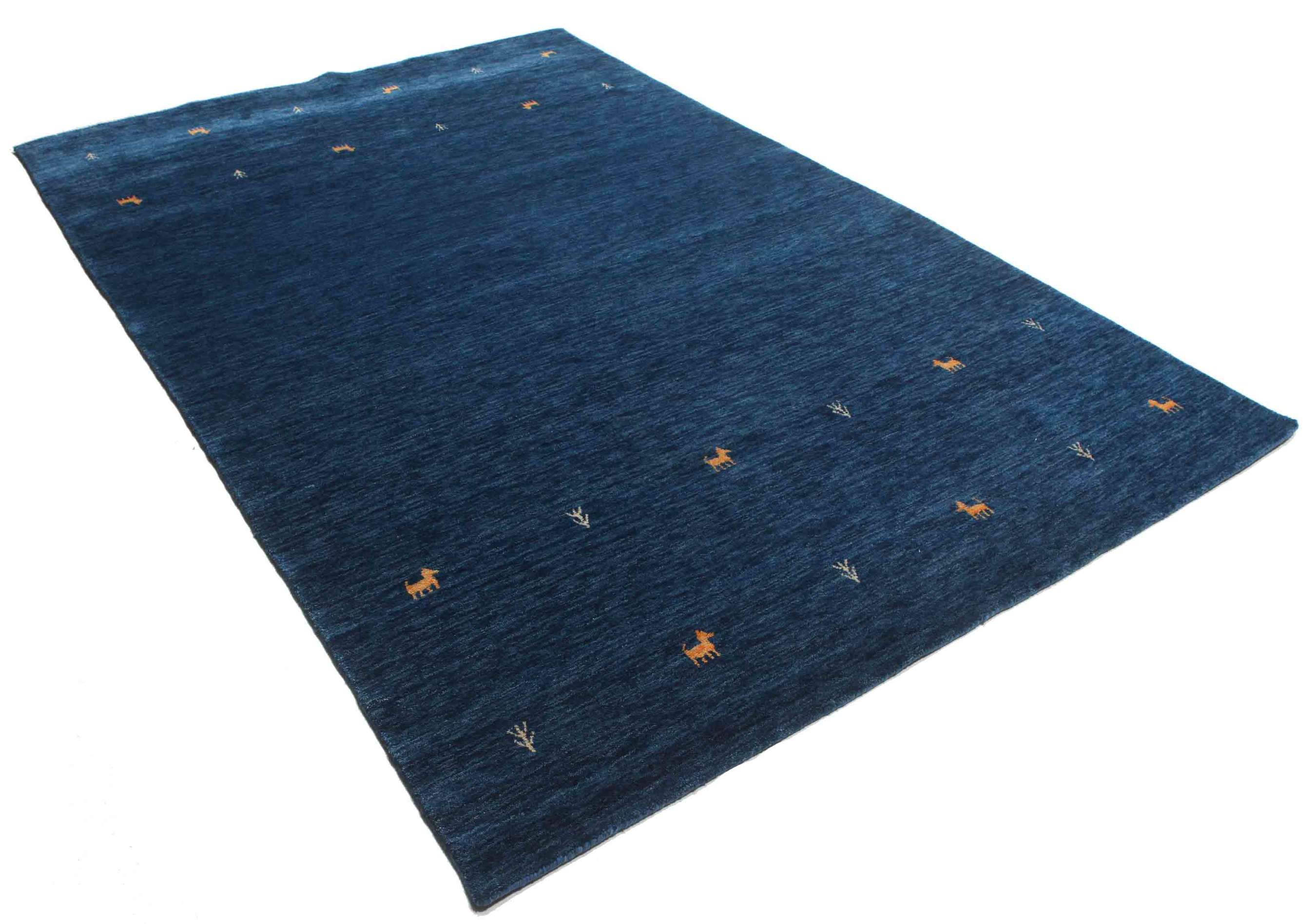 
    Gabbeh loom Two Lines - Dark blue - 190 x 290 cm
  
