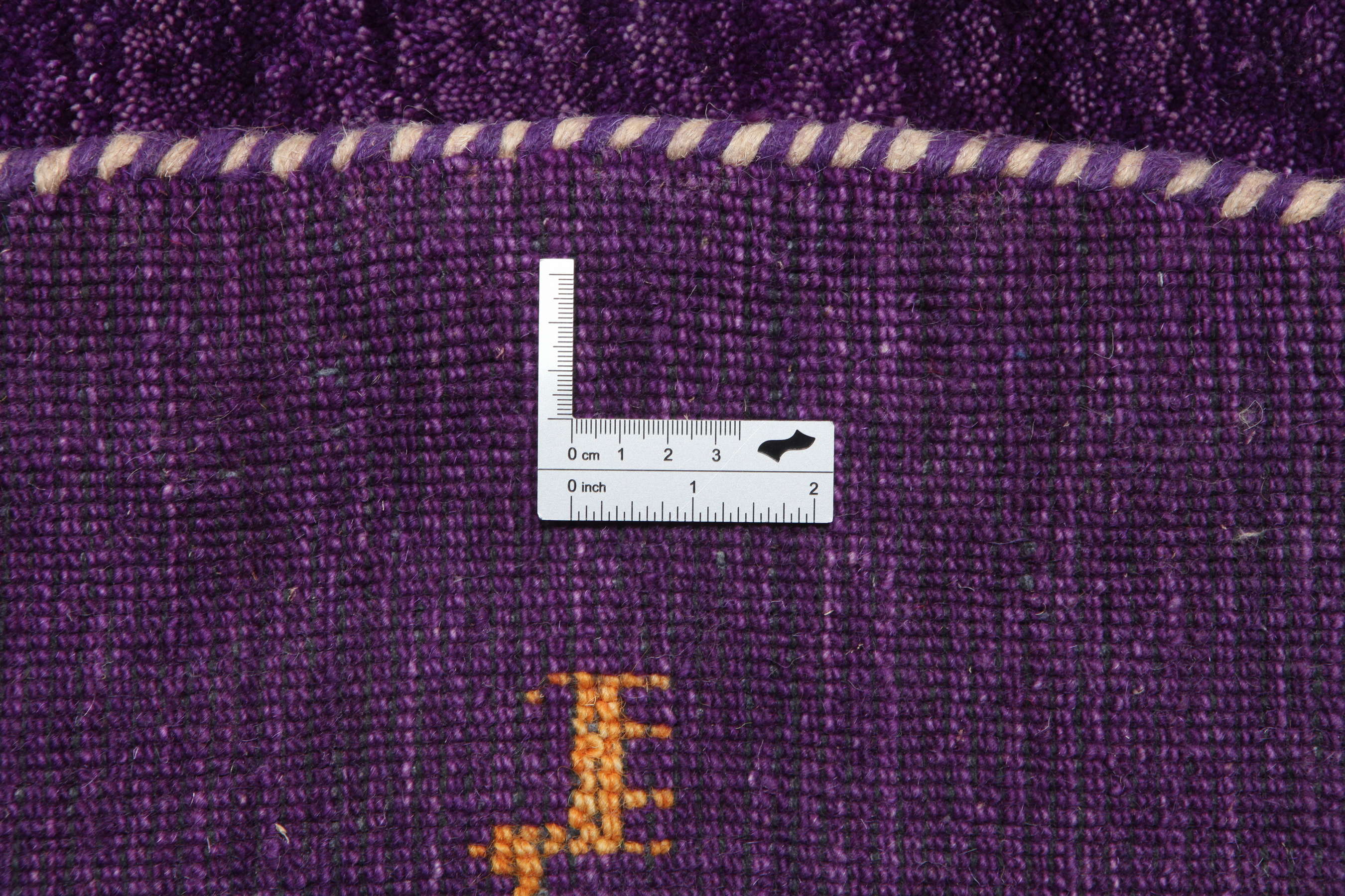 
    Gabbeh loom Two Lines - Purple - Ø 150 cm
  