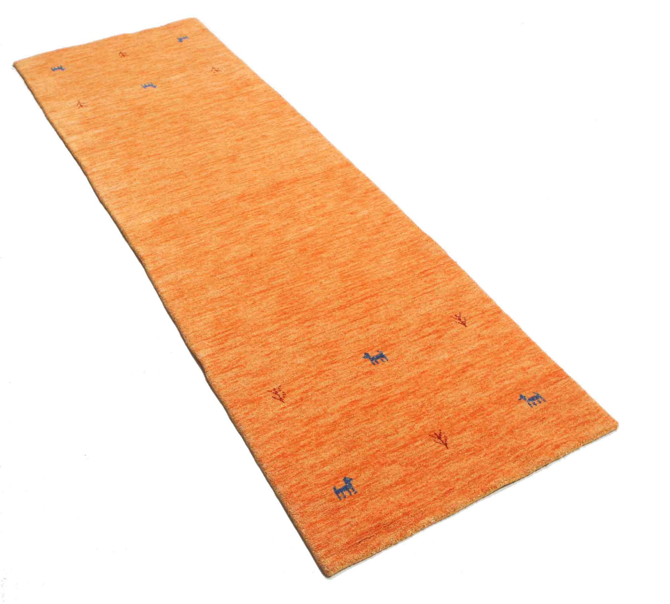 
    Gabbeh loom Two Lines - Orange - 80 x 250 cm
  