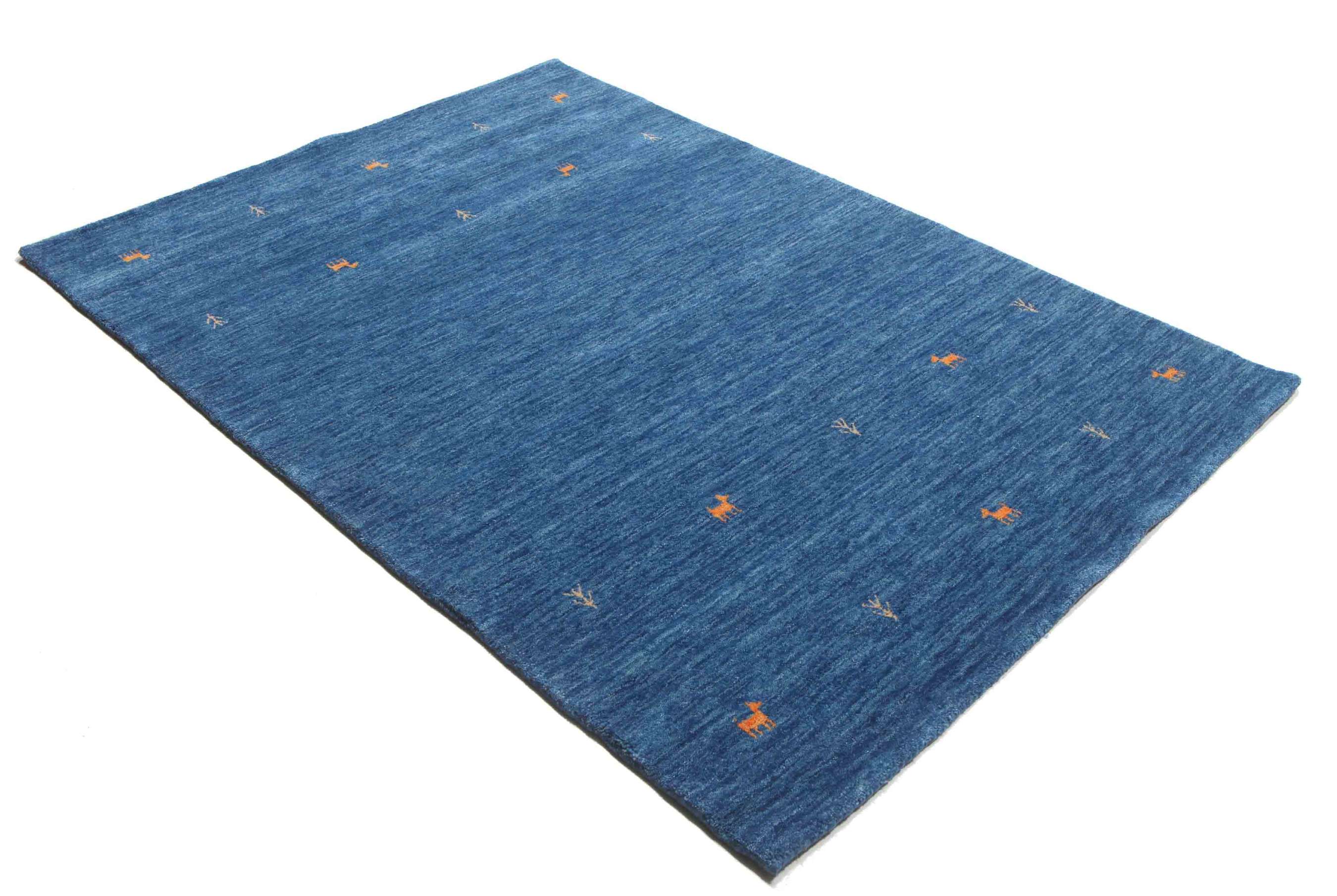 
    Gabbeh loom Two Lines - Blue - 140 x 200 cm
  