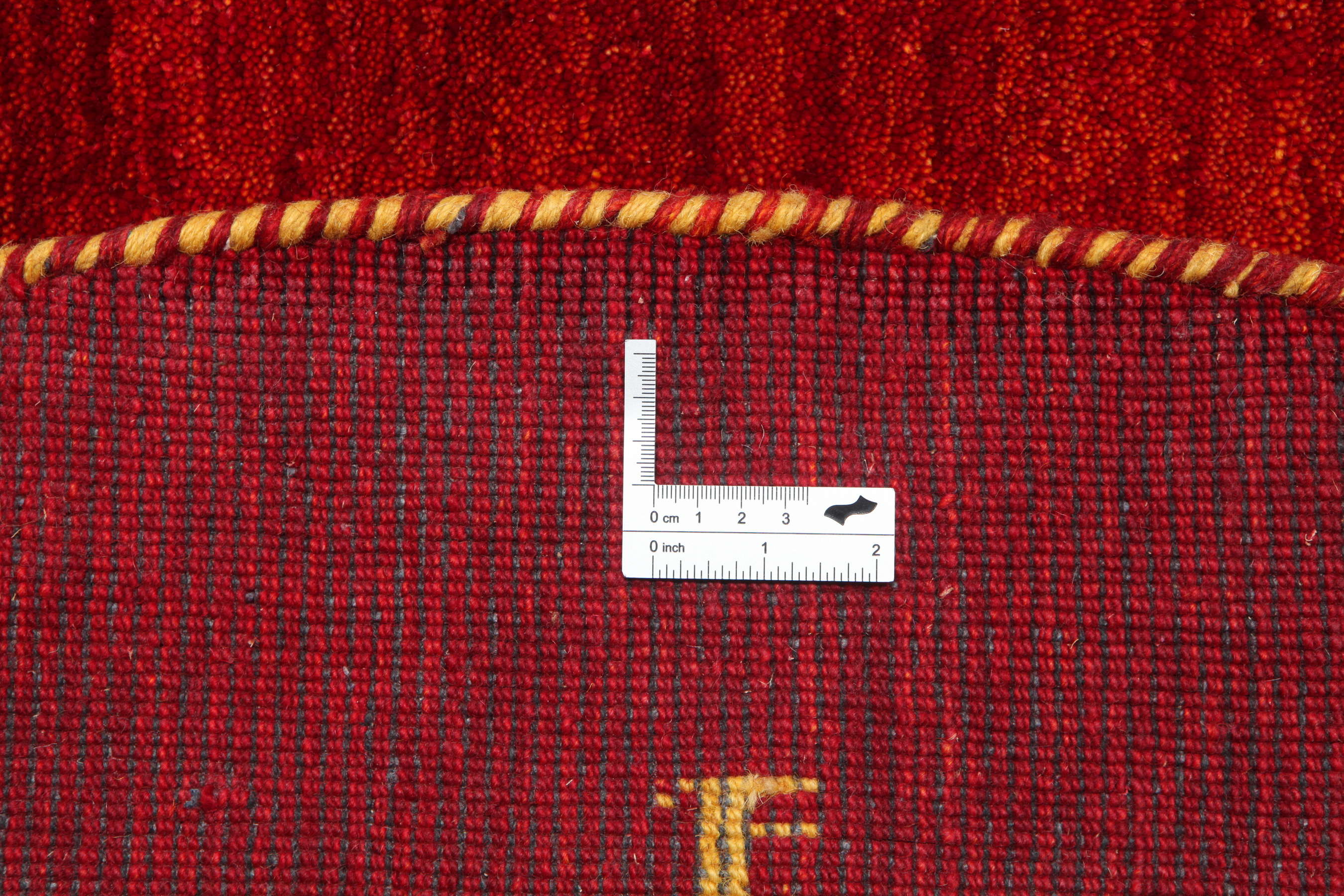 
    Gabbeh loom Two Lines - Red - Ø 150 cm
  