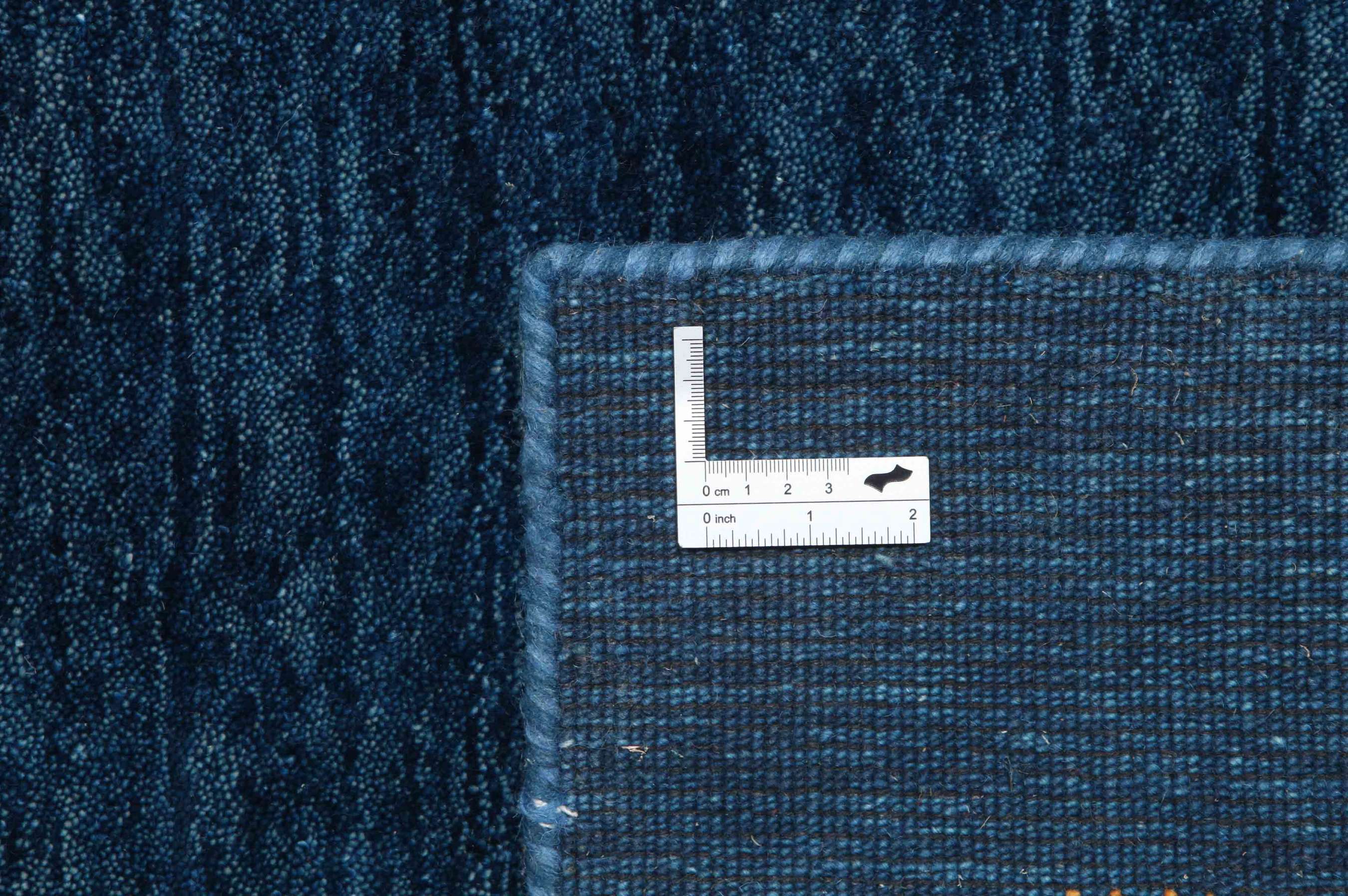 
    Gabbeh loom Two Lines - Dark blue - 80 x 250 cm
  