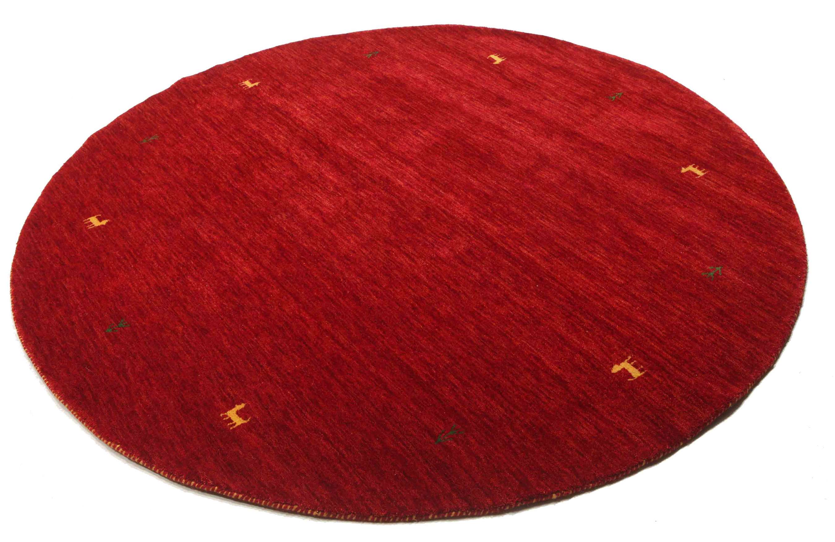 
    Gabbeh loom Two Lines - Red - Ø 200 cm
  