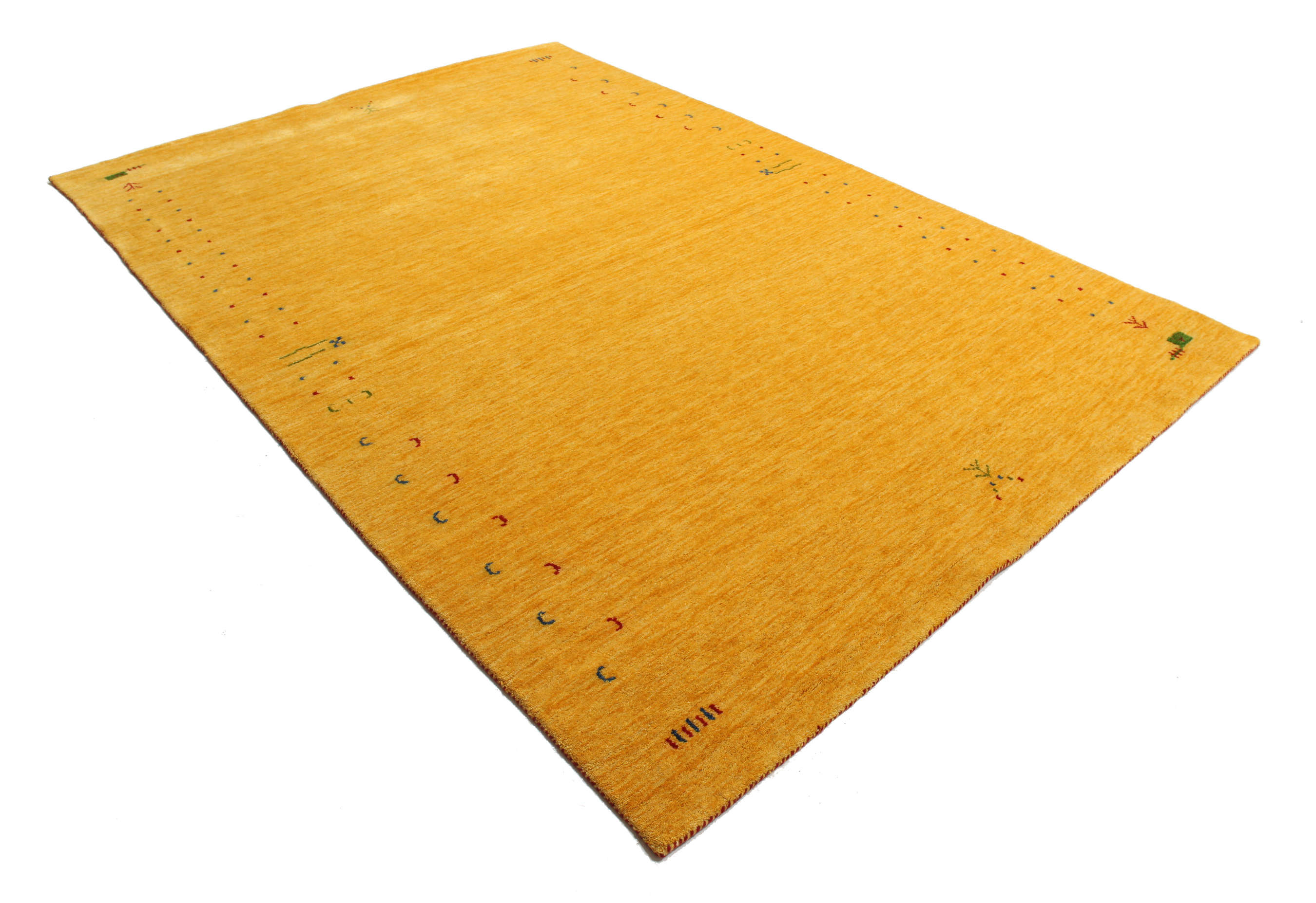 Gabbeh Loom Frame Keltainen 190 X 290 Cm Villamatto Rugvista gabbeh-loom-frame-keltainen-190-x-290-cm-villamatto-rugvista