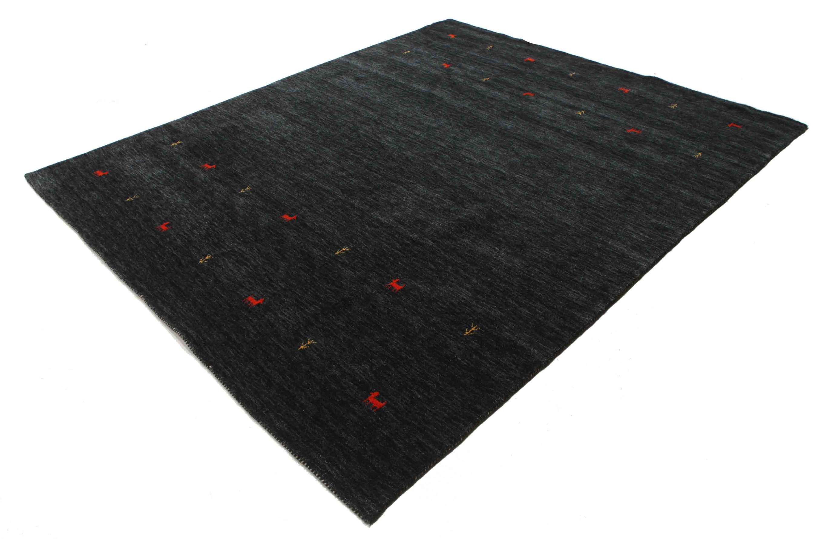 
    Gabbeh loom Two Lines - Black / Grey - 240 x 290 cm
  