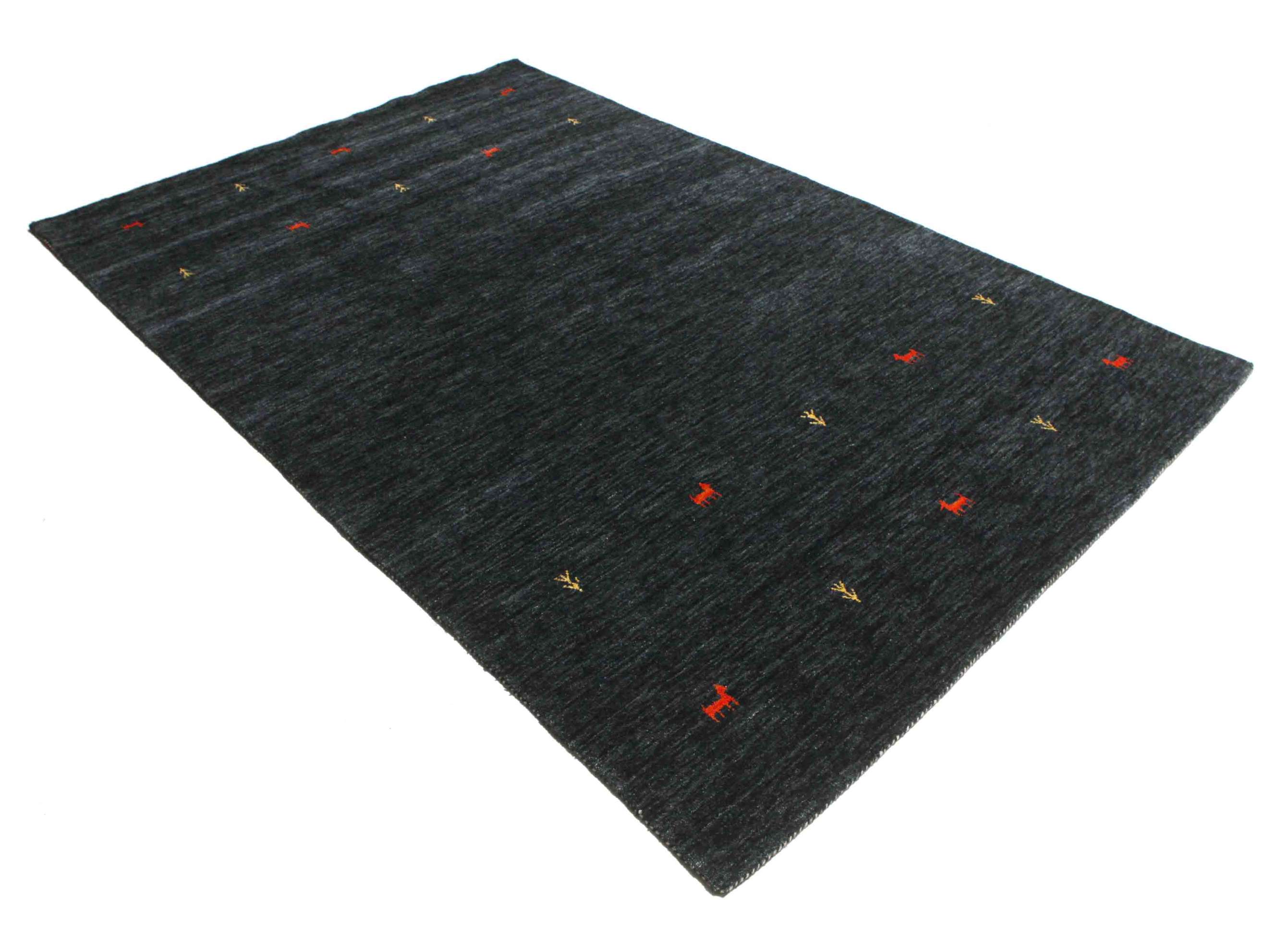 
    Gabbeh loom Two Lines - Black / Grey - 190 x 290 cm
  