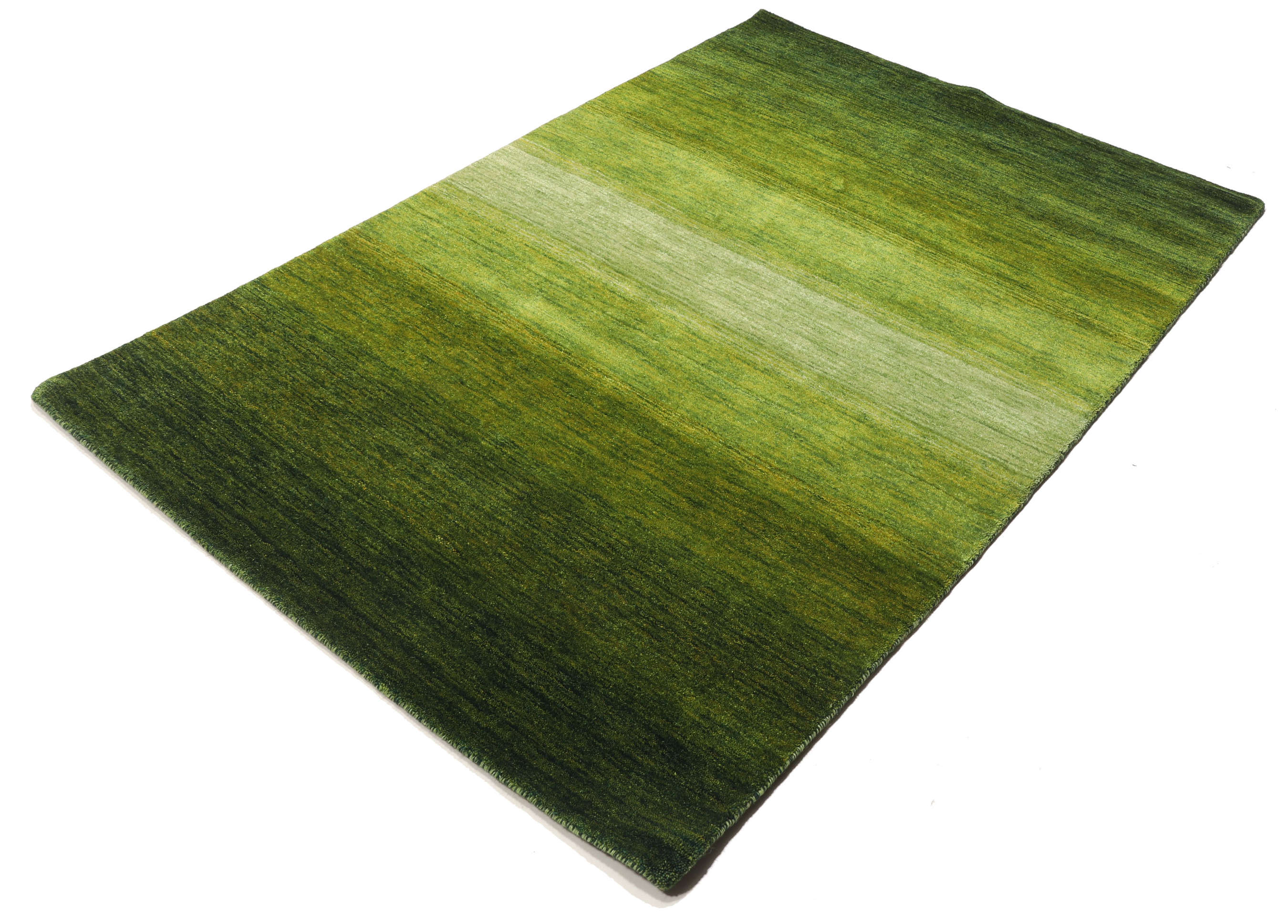 Gabbeh Rainbow - Verde 140 x 200 cm Tappeto Di Lana - Rugvista