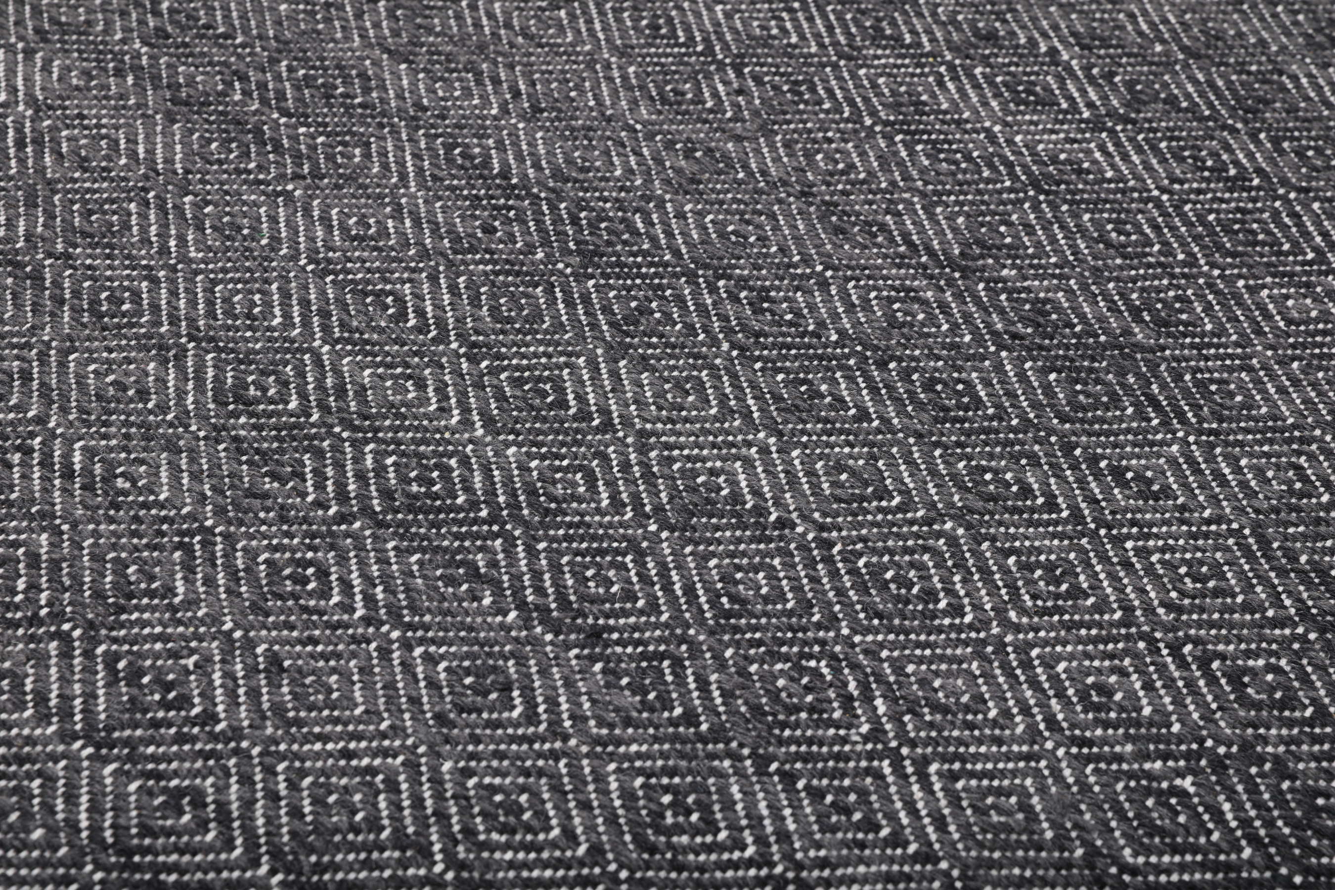 Diamond Wool - Black 160 x 230 cm Wool Rug - Rugvista