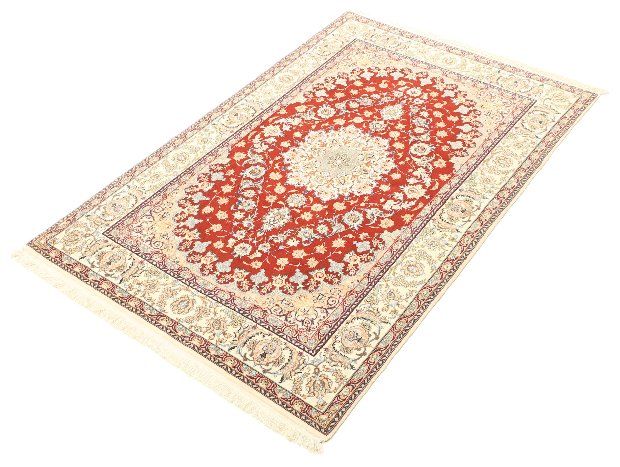 
    Isfahan silk warp - Beige - 110 x 170 cm
  