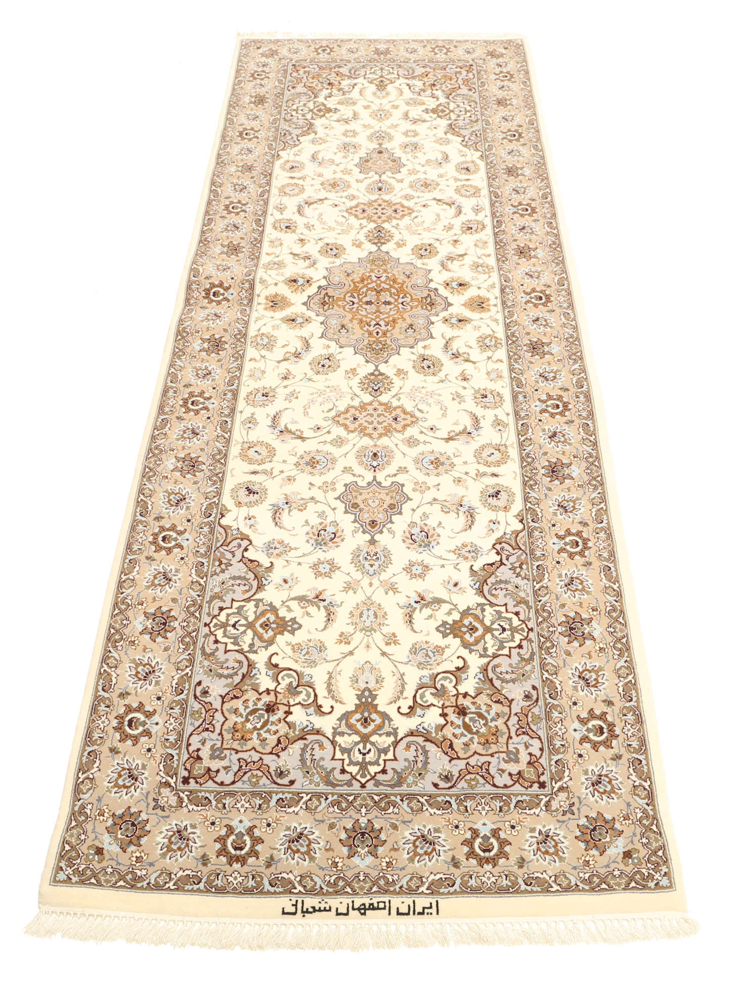 
    Isfahan silk warp - Beige - 80 x 250 cm
  