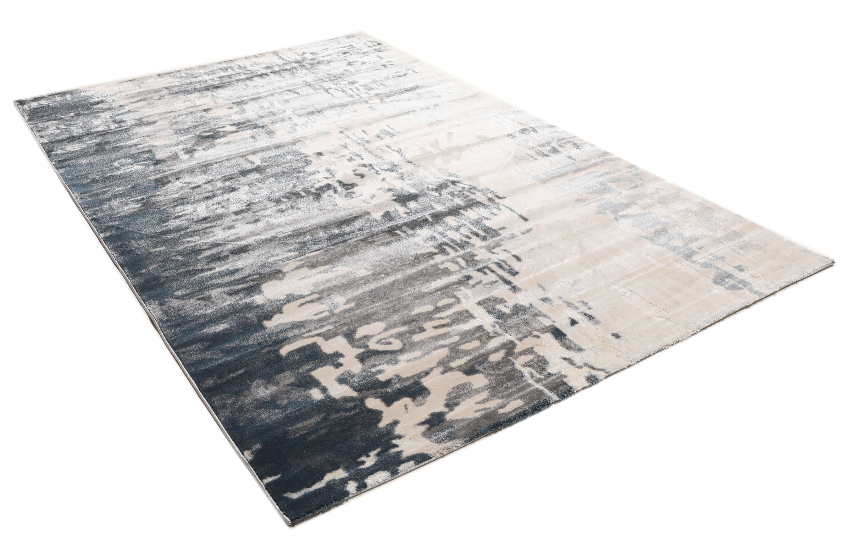 Kaskad Grey / Cream White 200 x 300 cm Rug Rugvista