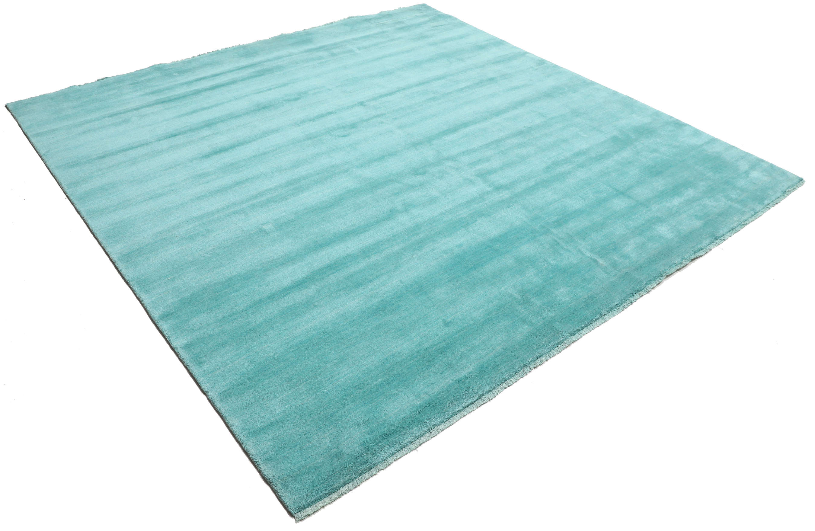 
    Handloom fringes - Turquoise - 250 x 250 cm
  