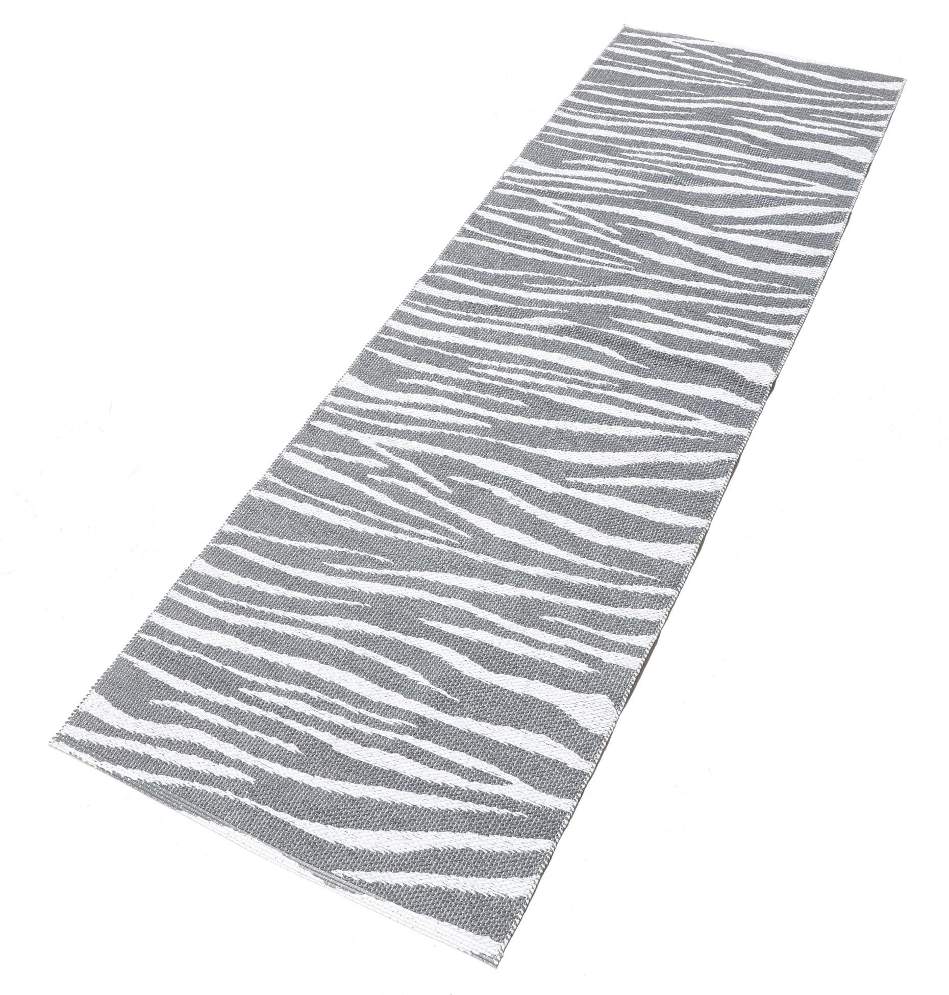 Zebra Grey, Runner 70 x 280 cm Plastic Rug Rugvista