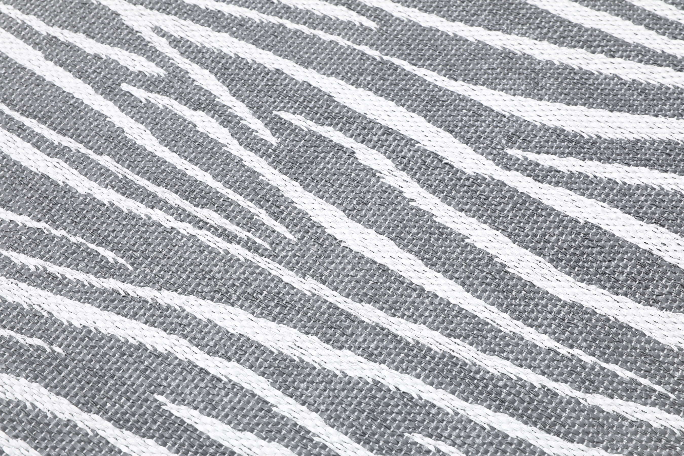 Zebra Grey, Runner 70 x 280 cm Plastic Rug Rugvista