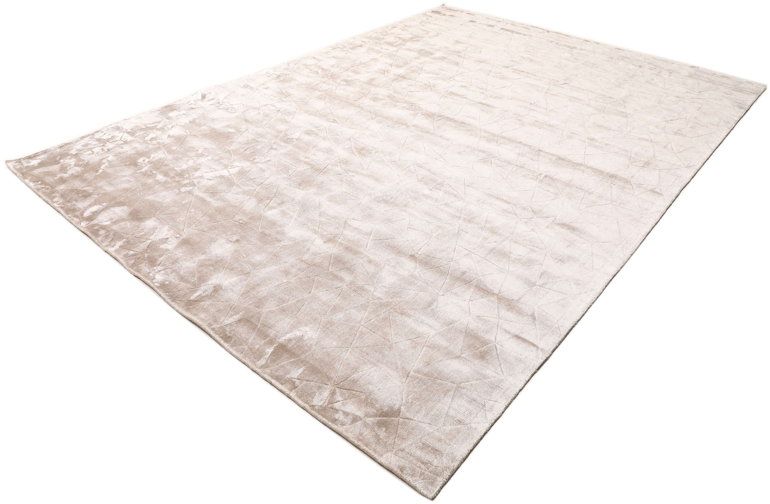 Crystal - Cream Beige 240 x 340 cm Viscose Rug - Rugvista