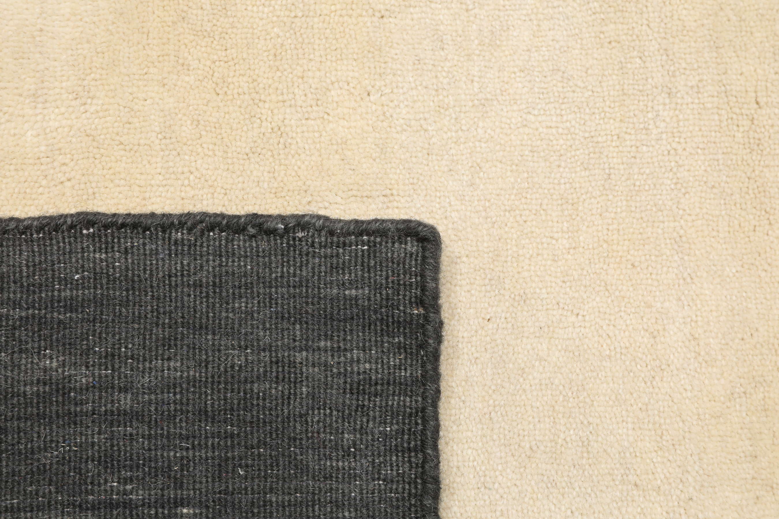 Handloom Frame - Black / White 200 x 300 cm Wool Rug - Rugvista