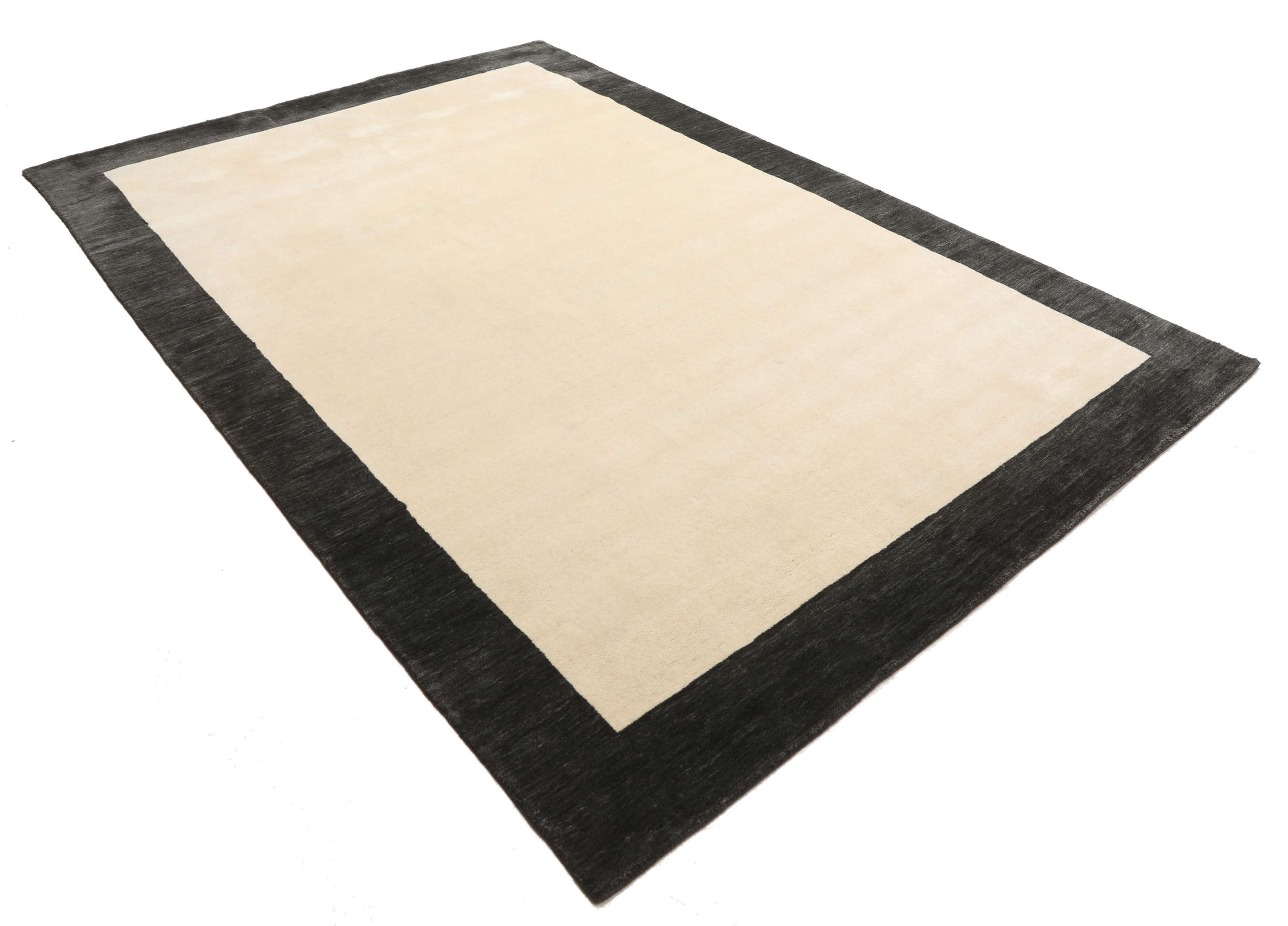 Handloom Frame Musta Valkoinen 300 X 400 Cm Villamatto Rugvista