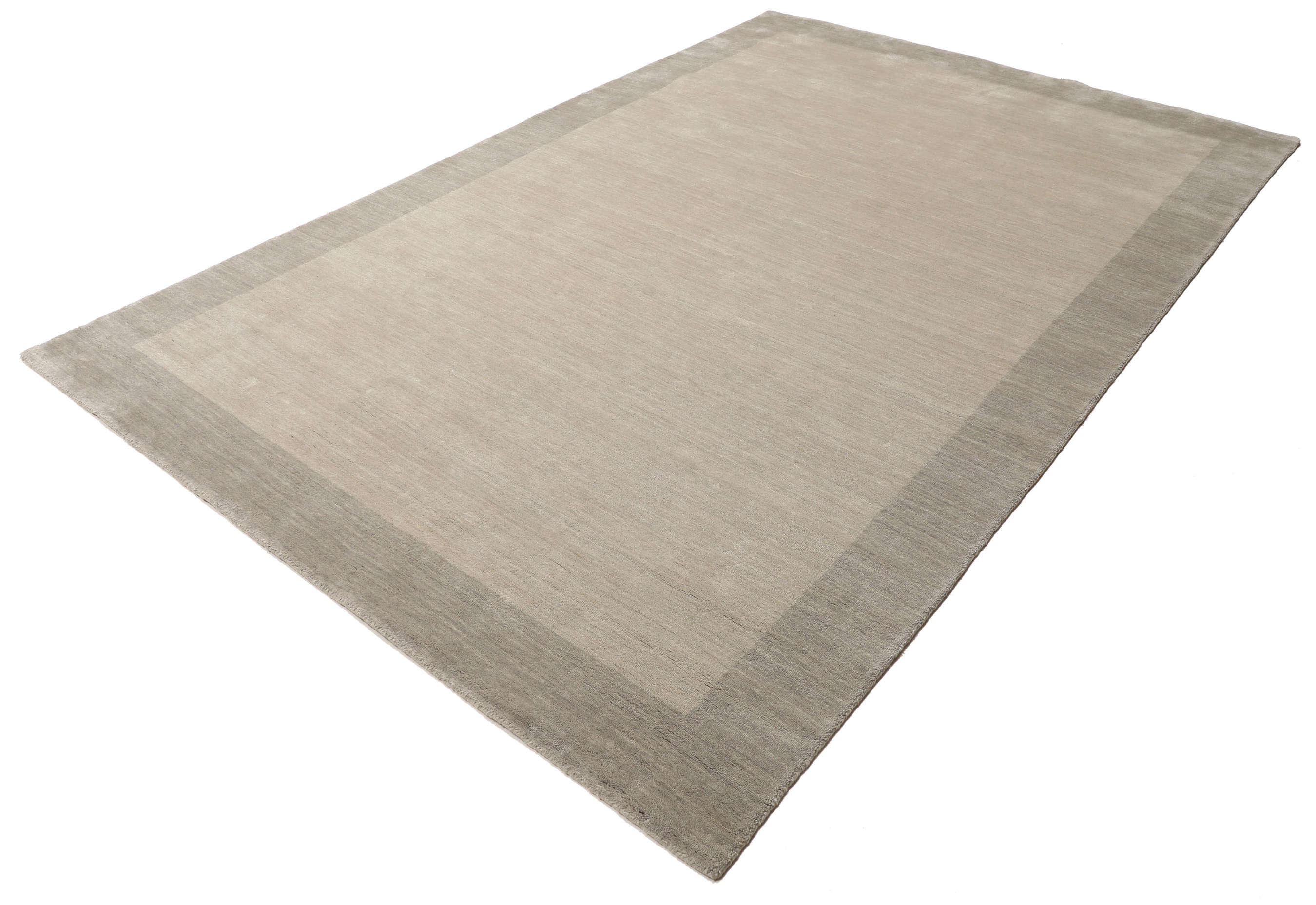 Handloom Frame - Greige 200 x 300 cm Wool Rug - Rugvista