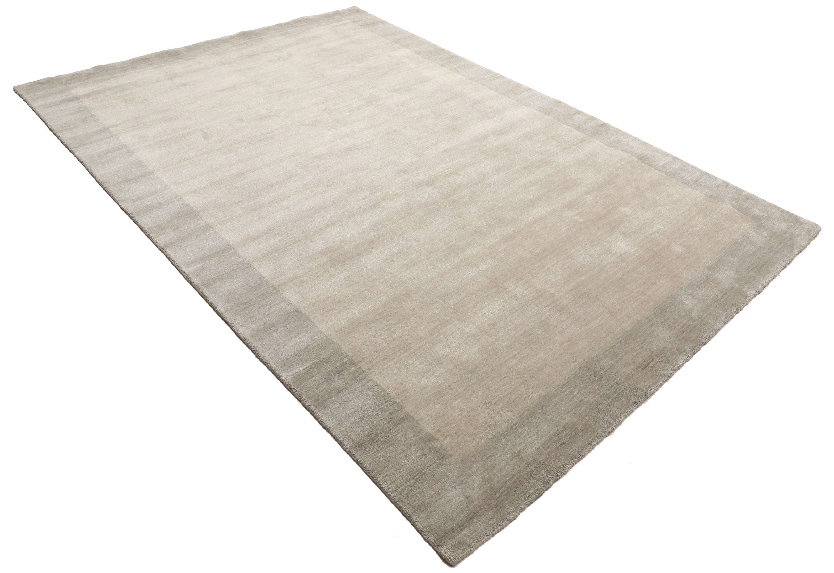 Handloom Frame - Greige 200 x 300 cm Wool Rug - Rugvista