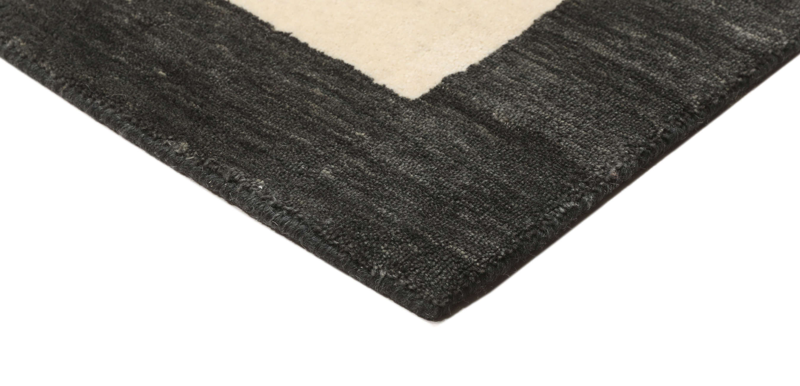SCARF 180 CM IN BLACK AND WHITE WOOL AND CASHMERE 411795