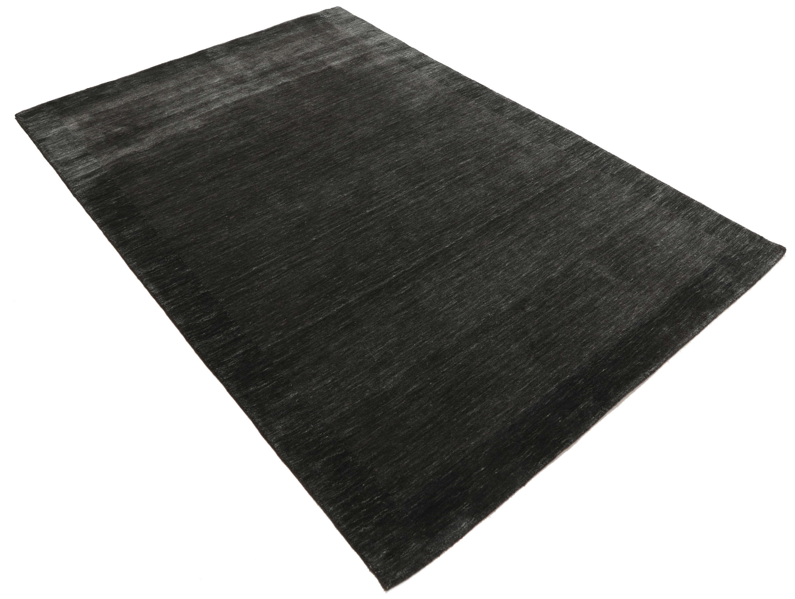 Handloom Frame Black / Dark Grey 160 x 230 cm Wool Rug Rugvista