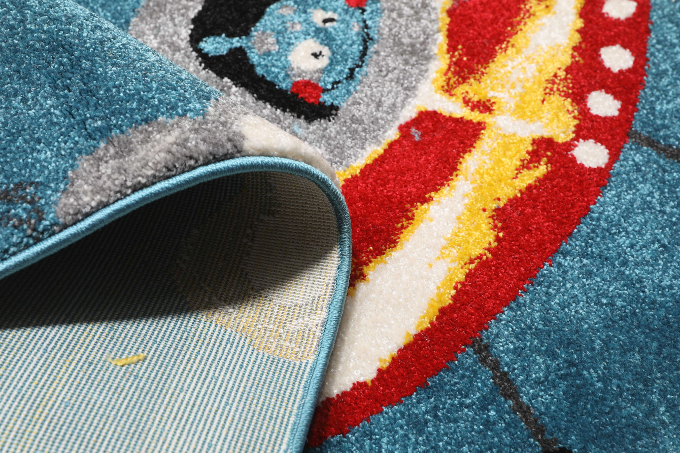 Astronauts Navy Blue / Multicolor 100 x 160 cm Rug Rugvista