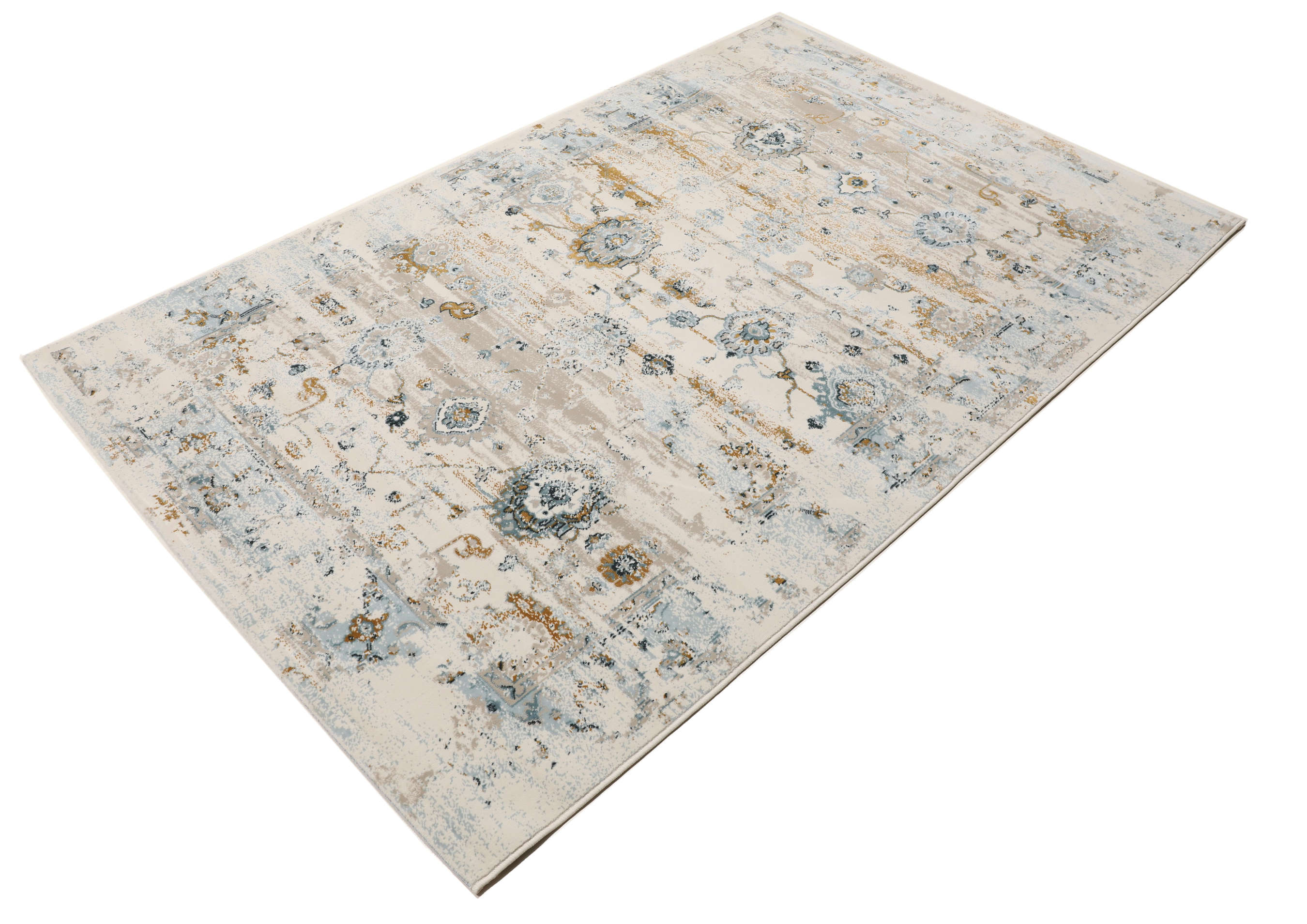 Ziegler Manhattan - Beige / Azul Claro 200 x 200 cm Alfombra - Rugvista