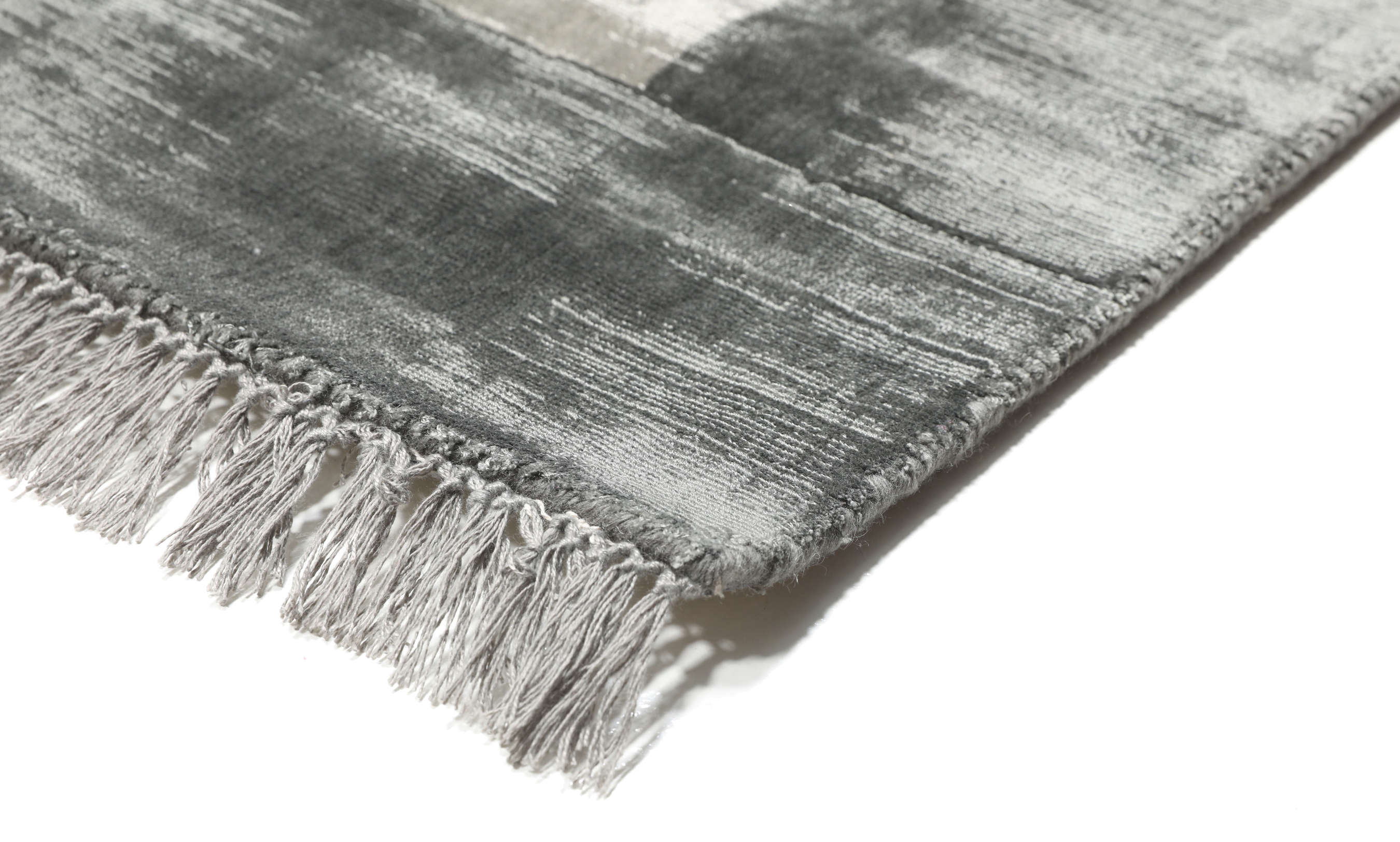 Luxus Grey / Dark Grey 250 x 350 cm Viscose Rug Rugvista