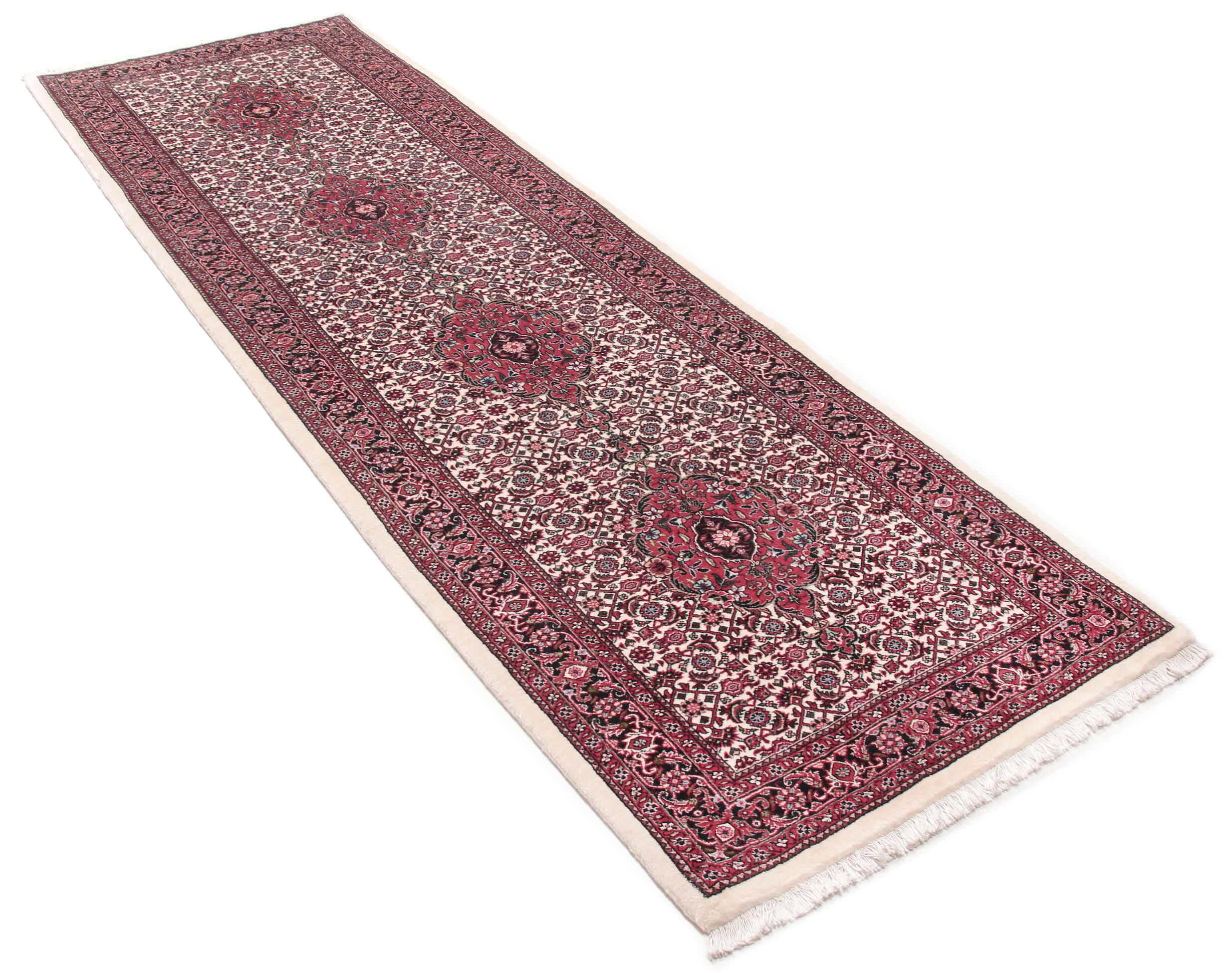 
    Bidjar with silk - Red - 77 x 255 cm
  