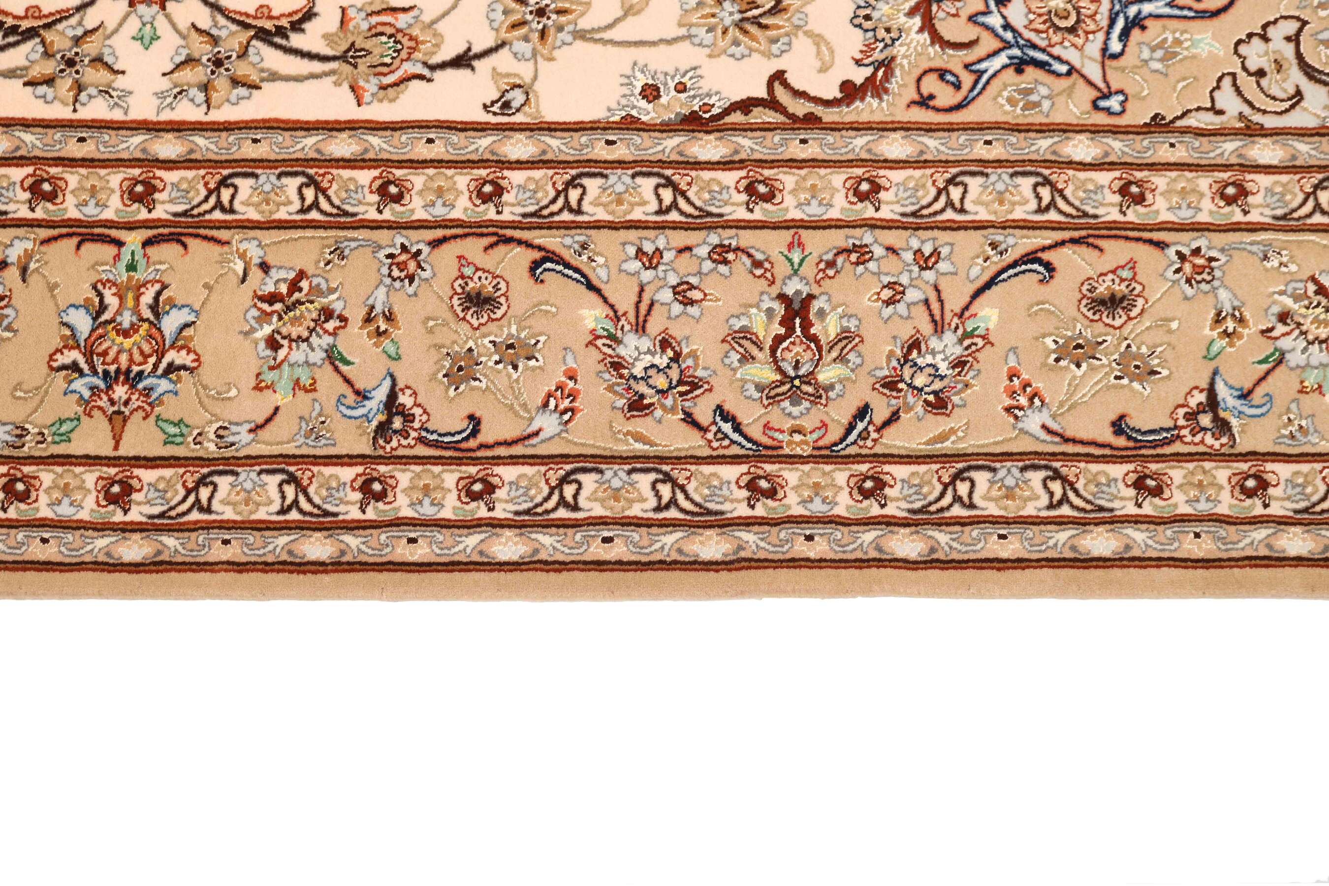 
    Isfahan silk warp - Beige - 158 x 237 cm
  