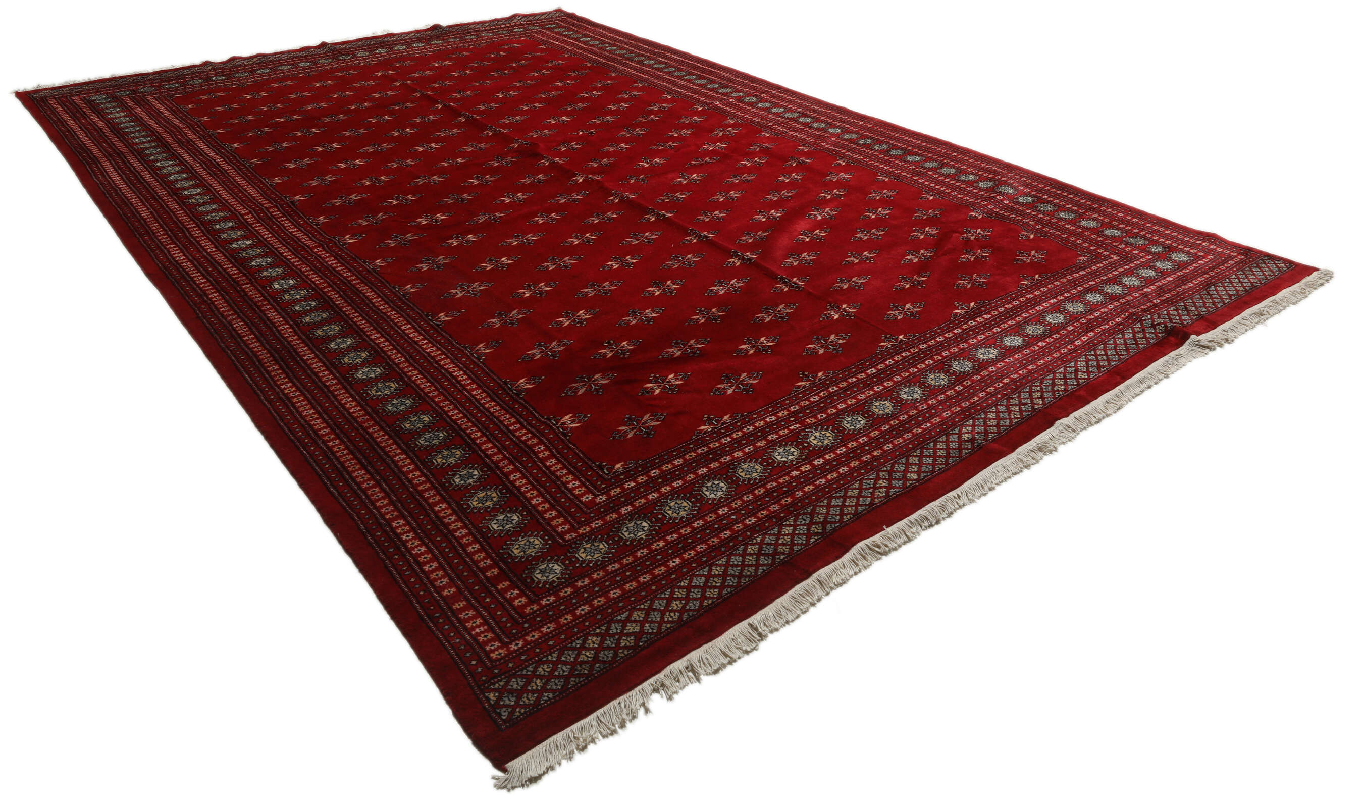 
    Pakistan Bokhara 2ply - Dark red - 301 x 415 cm
  