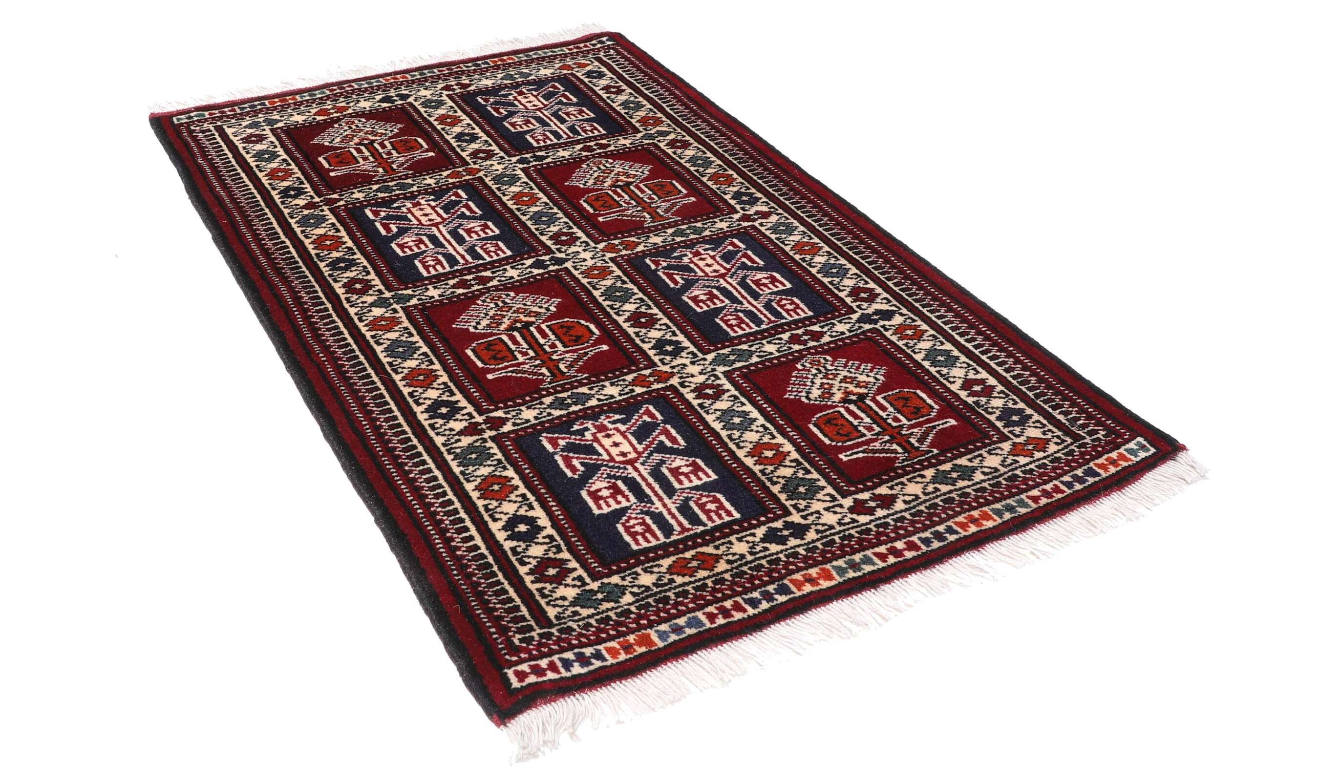 
    Turkaman - Dark red - 61 x 96 cm
  