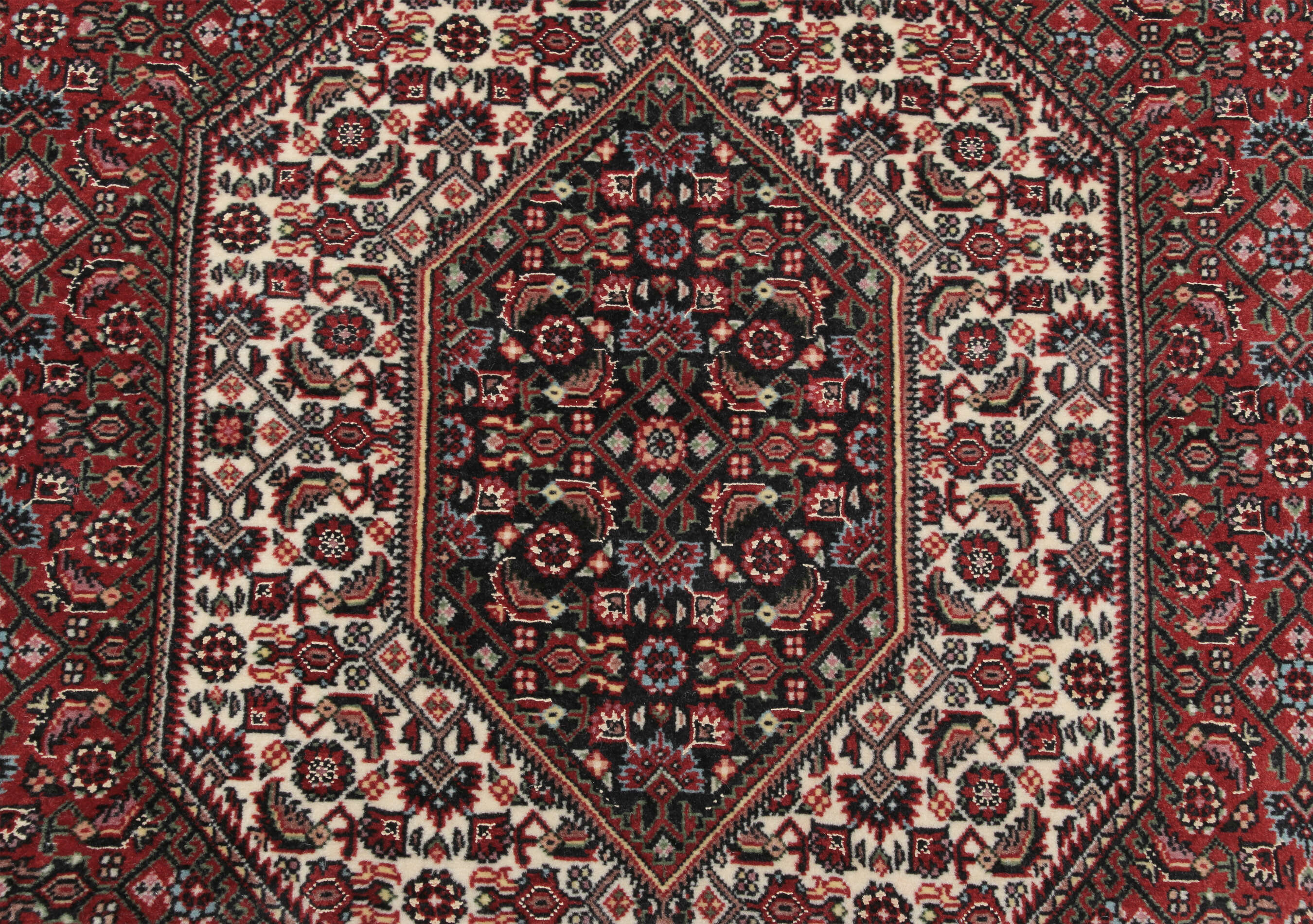 
    Bidjar with silk - Red - 115 x 193 cm
  