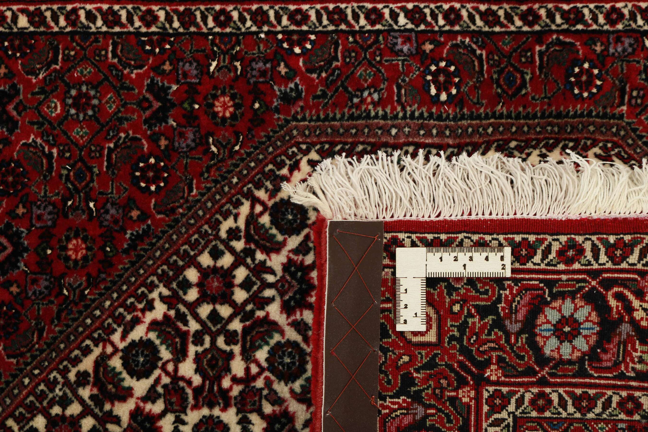 
    Bidjar with silk - Dark red - 85 x 293 cm
  