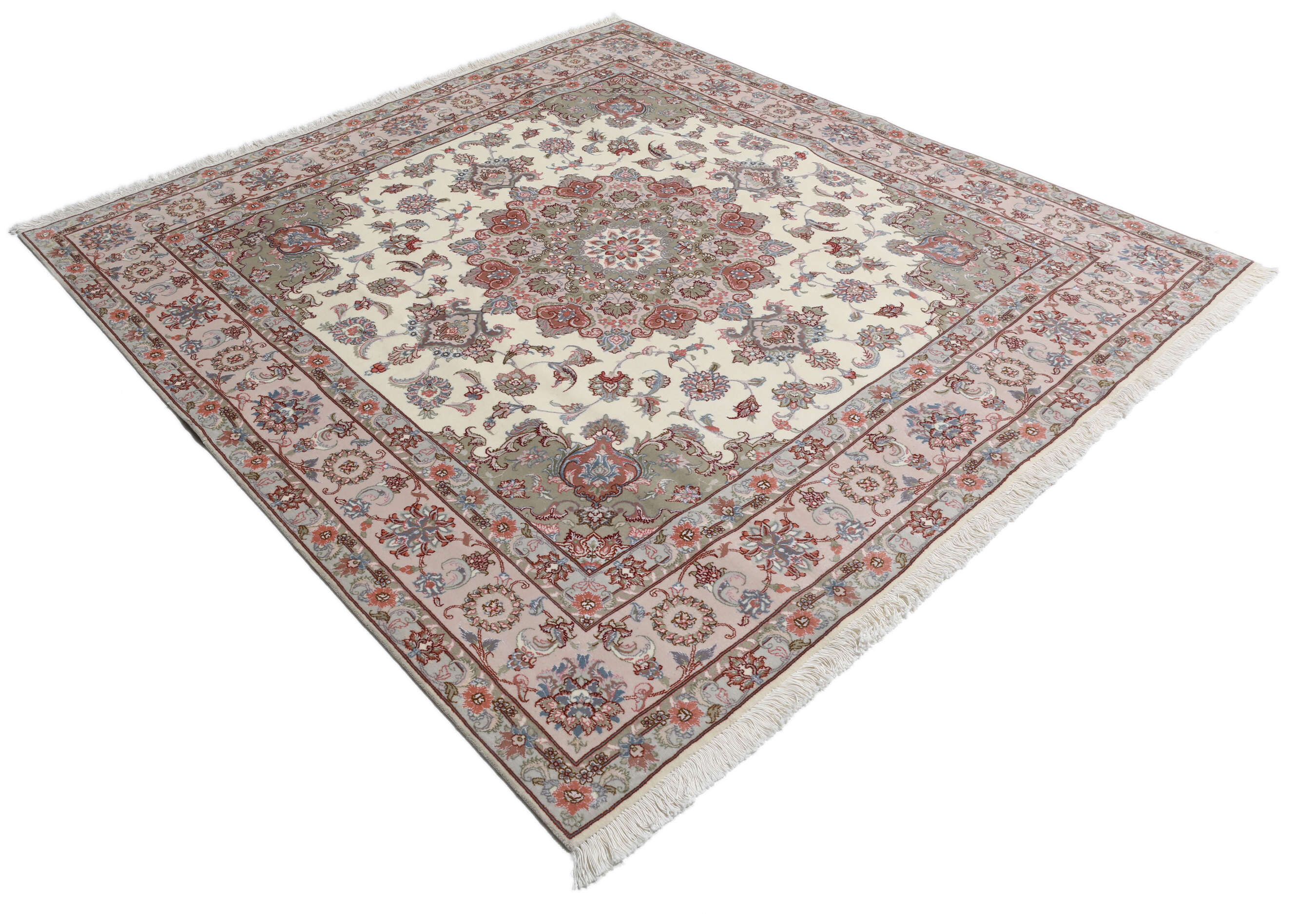 
    Tabriz 60 Raj silk warp - Beige - 198 x 201 cm
  