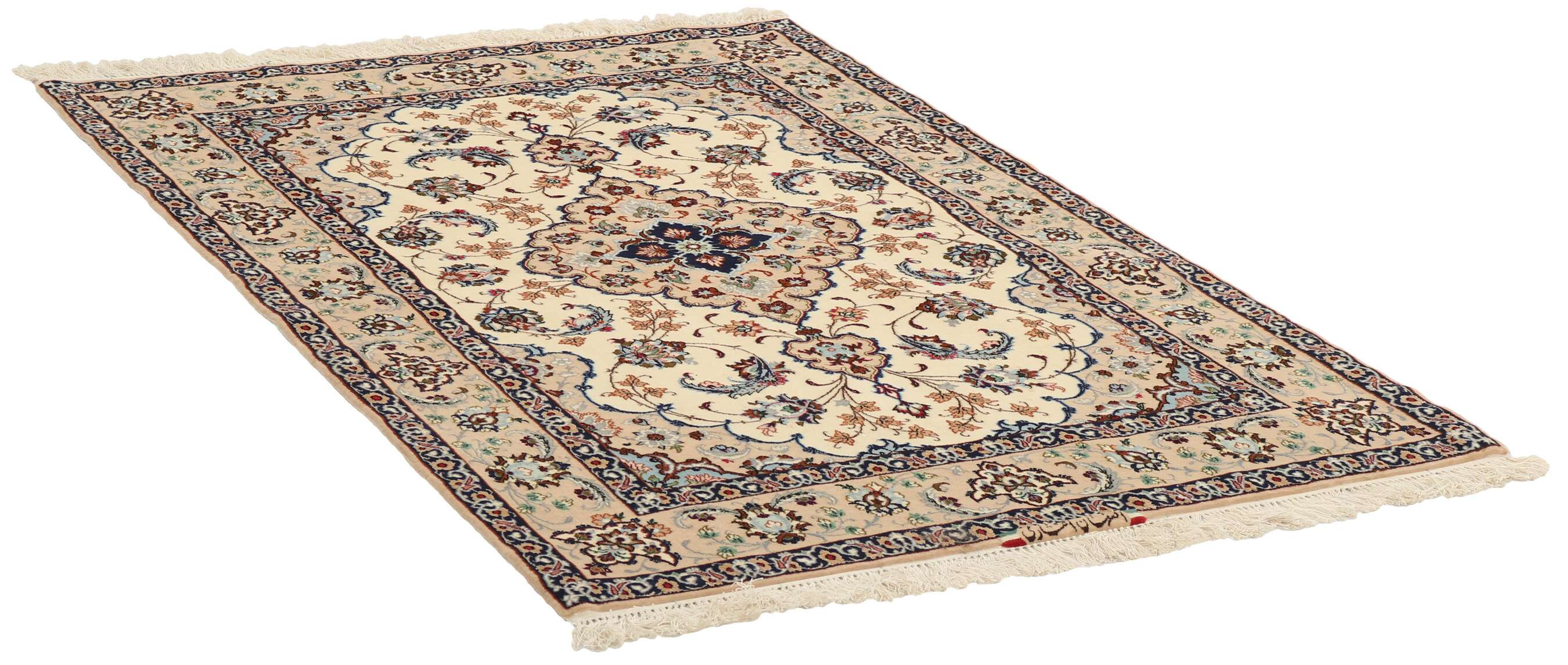 
    Isfahan silk warp - Beige - 112 x 166 cm
  