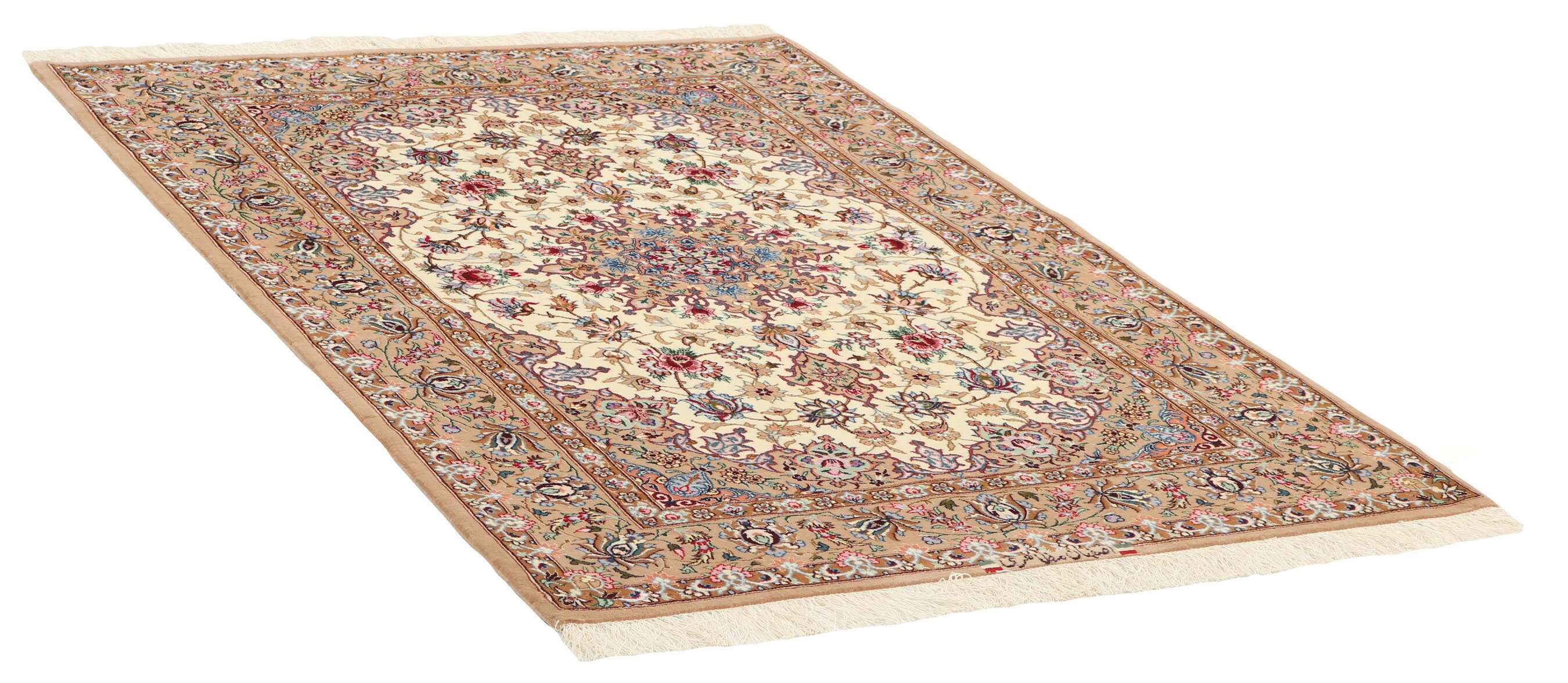 
    Isfahan silk warp - Beige - 110 x 164 cm
  