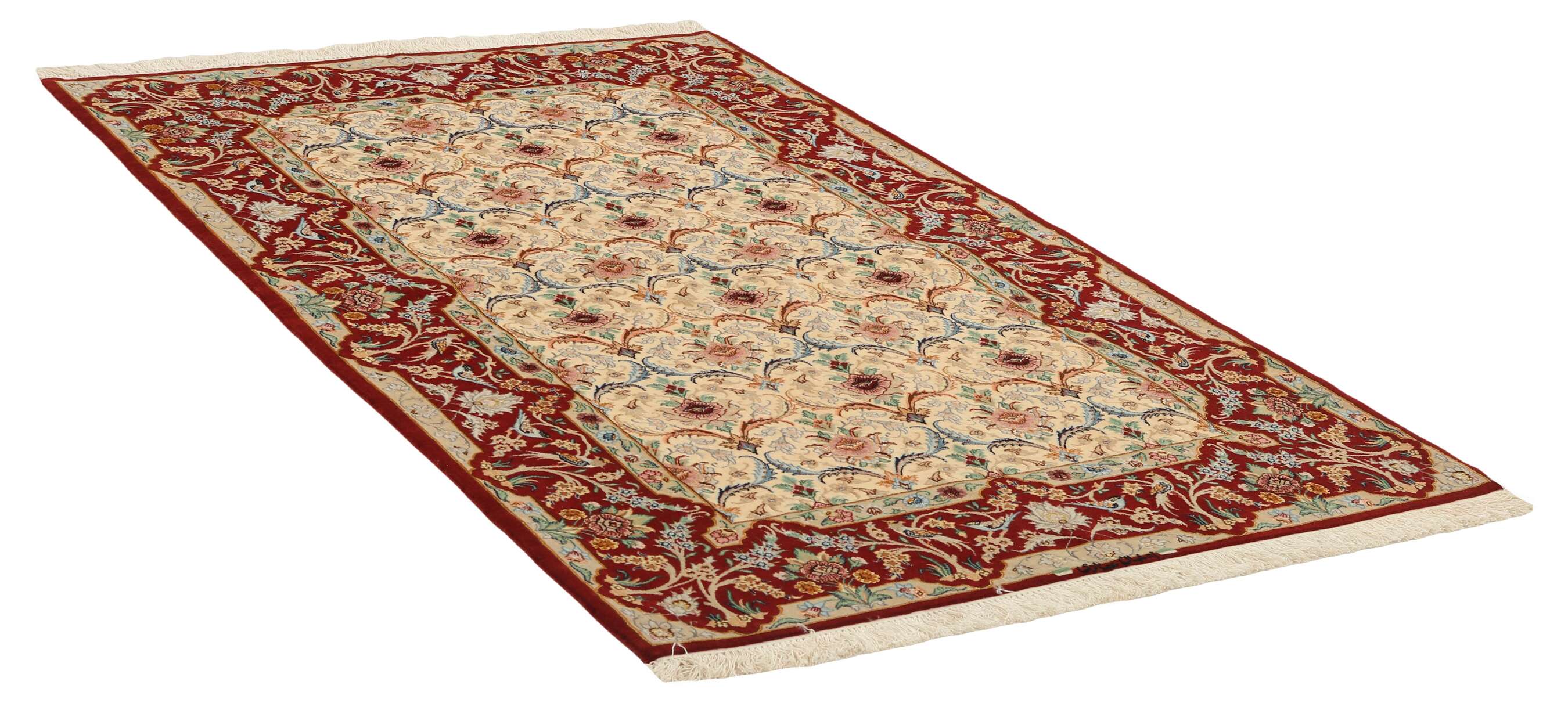 
    Isfahan silk warp - Beige - 130 x 208 cm
  