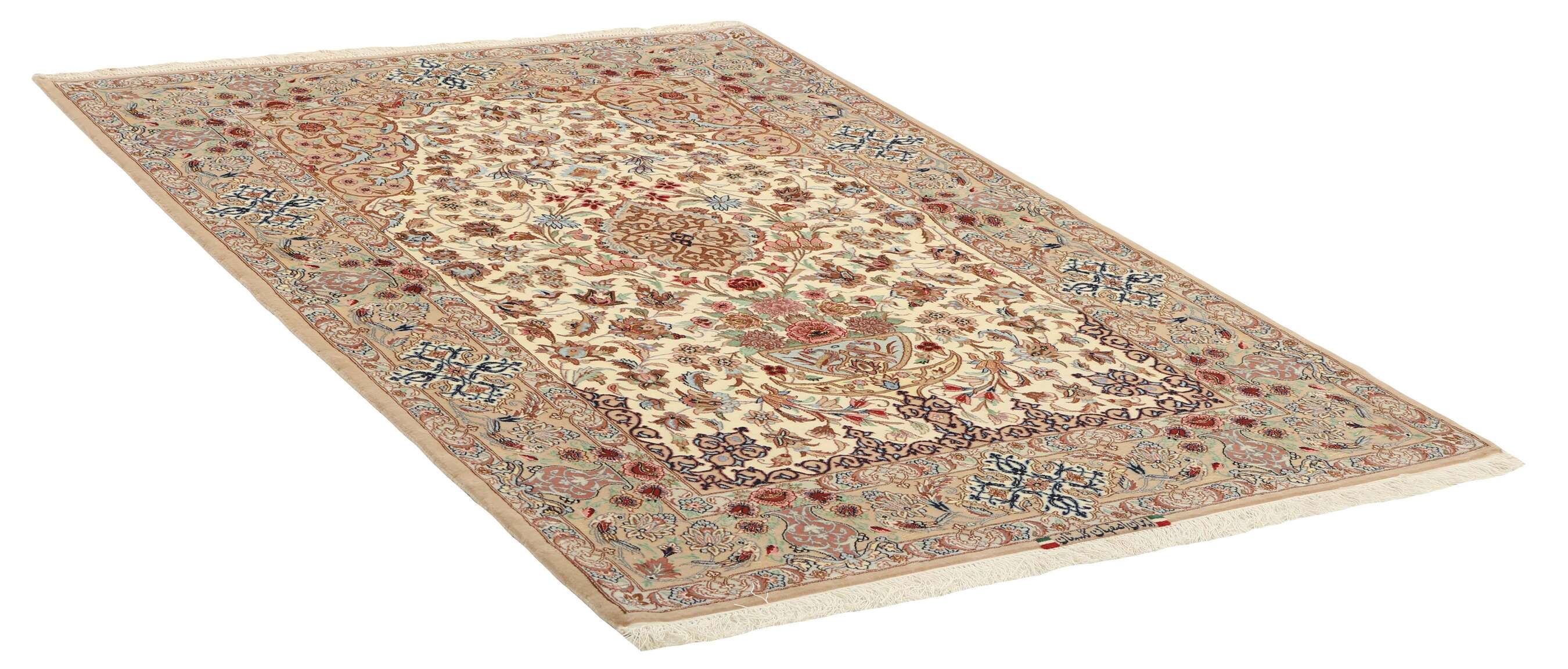 
    Isfahan silk warp - Beige - 130 x 200 cm
  