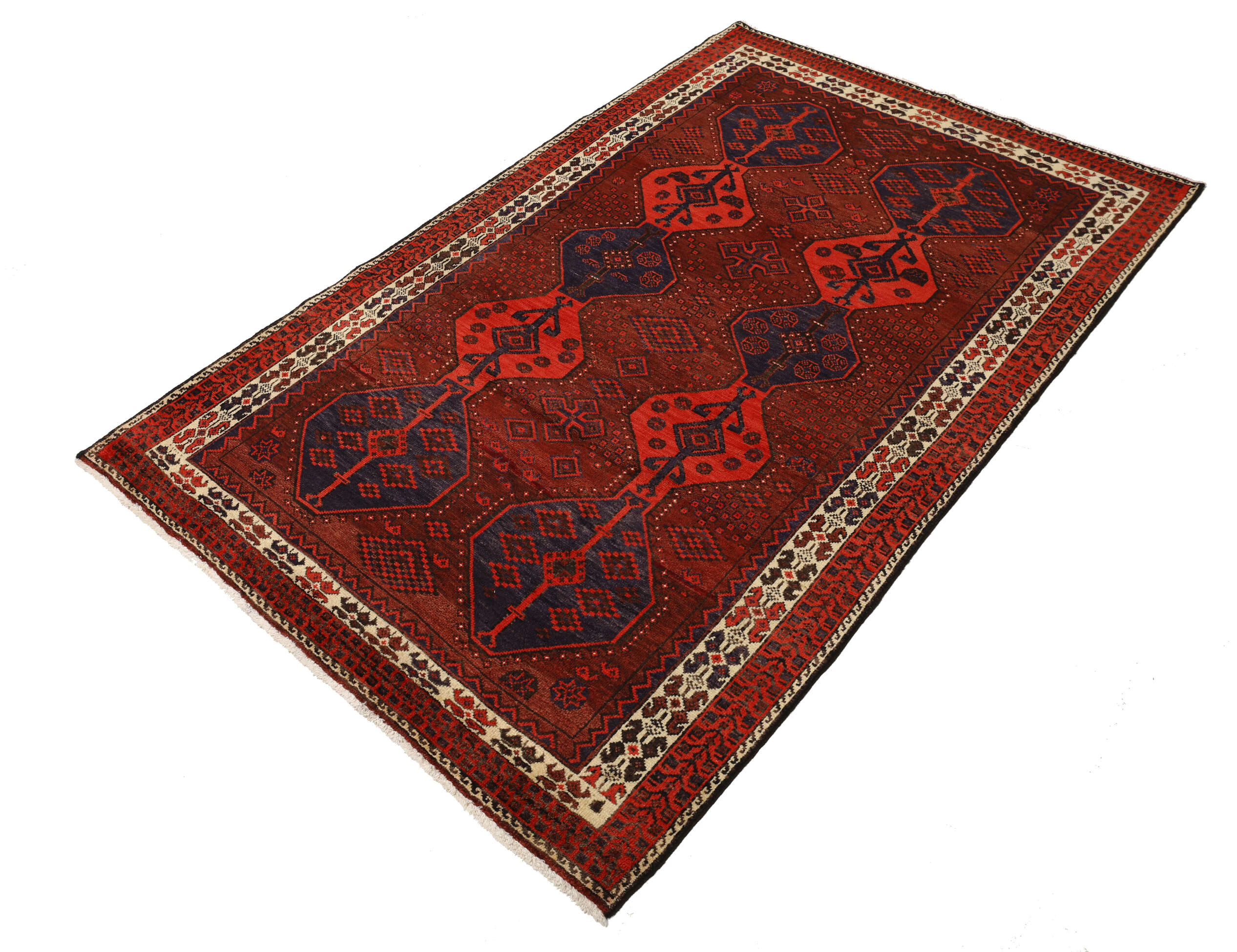 
    Turkaman - Dark red - 124 x 205 cm
  