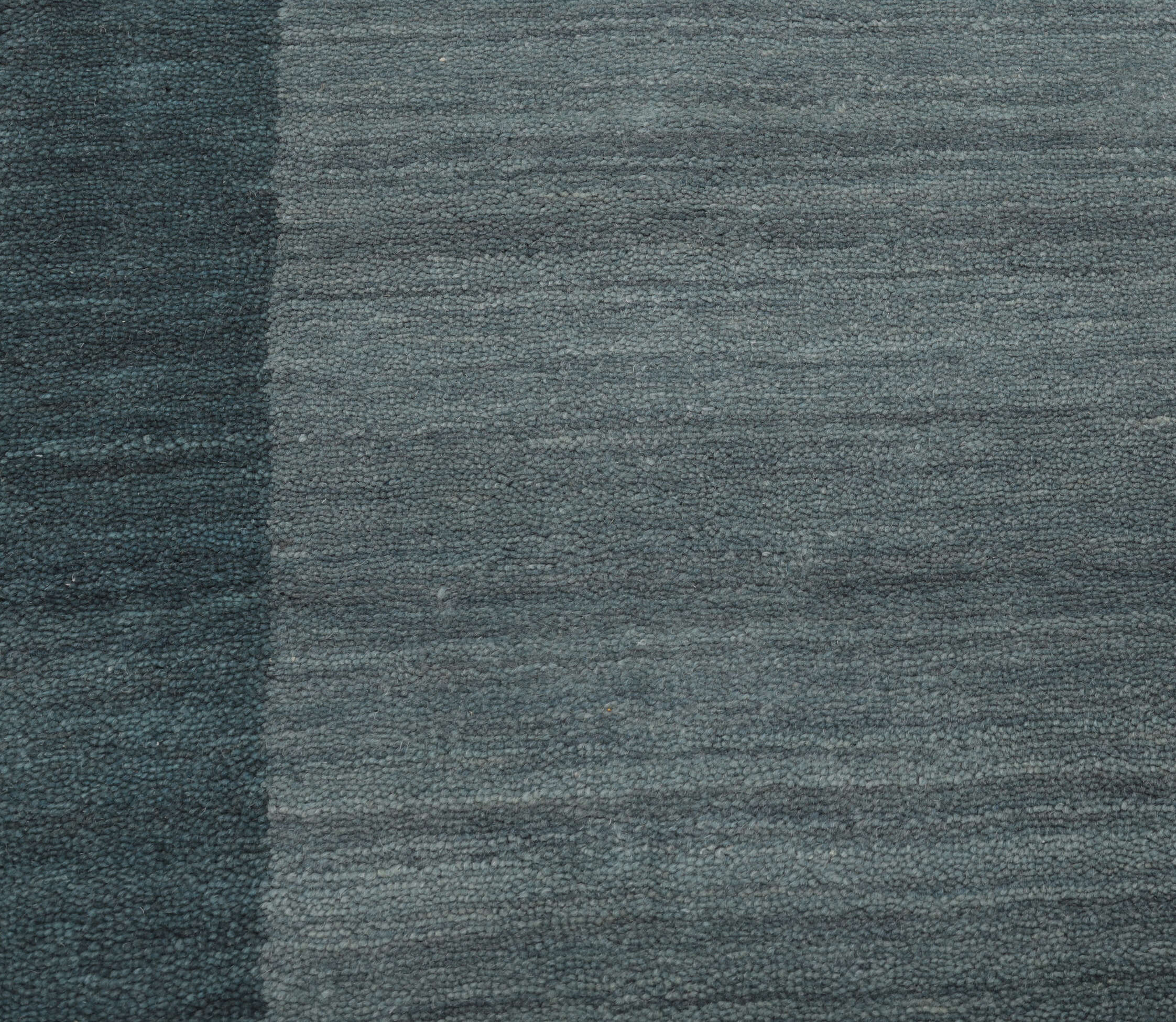 Handloom Frame Dark Teal, Runner 80 x 350 cm Wool Rug Rugvista