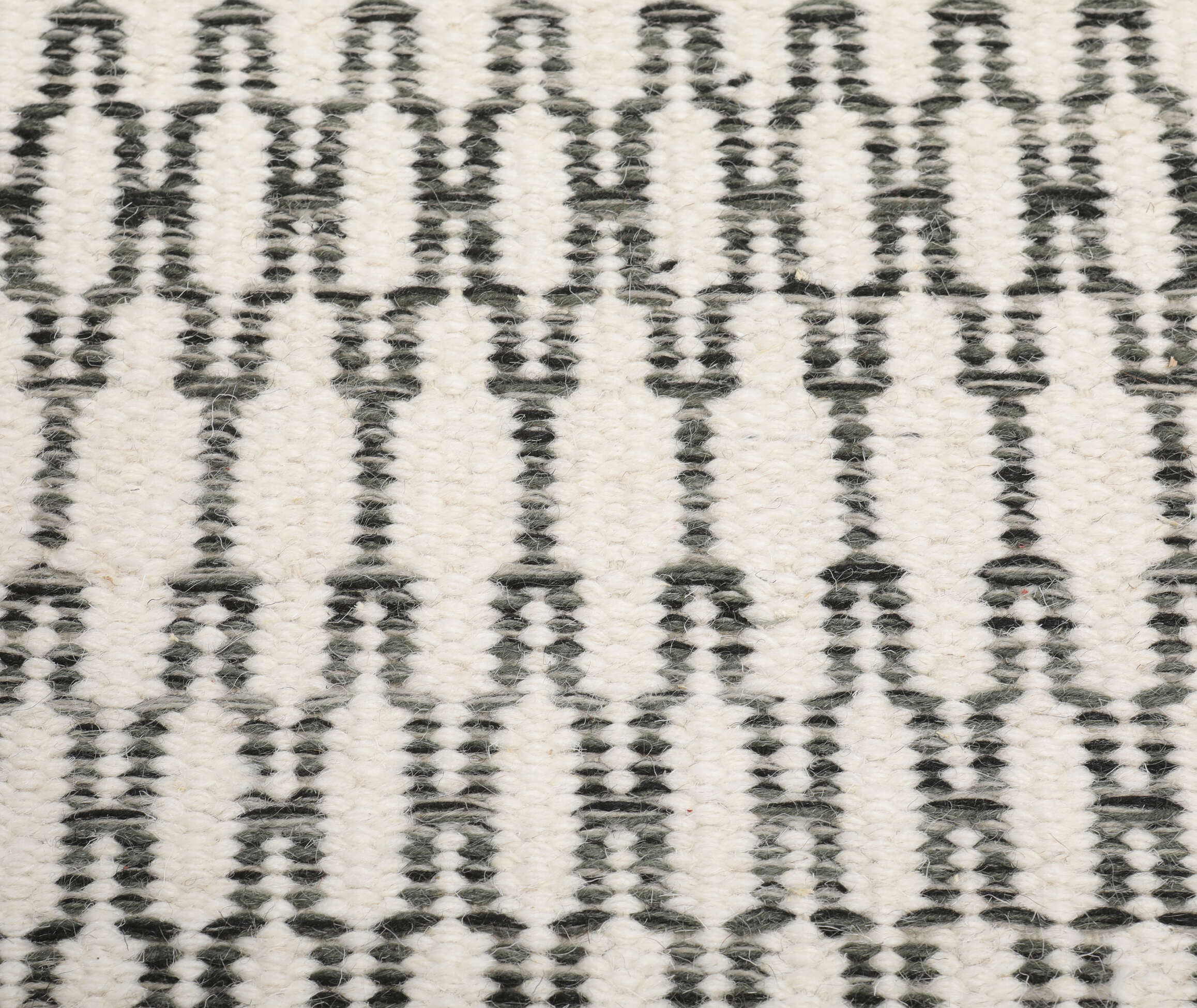 
    Kilim Long Stitch - Cream white / Black - 160 x 230 cm
  