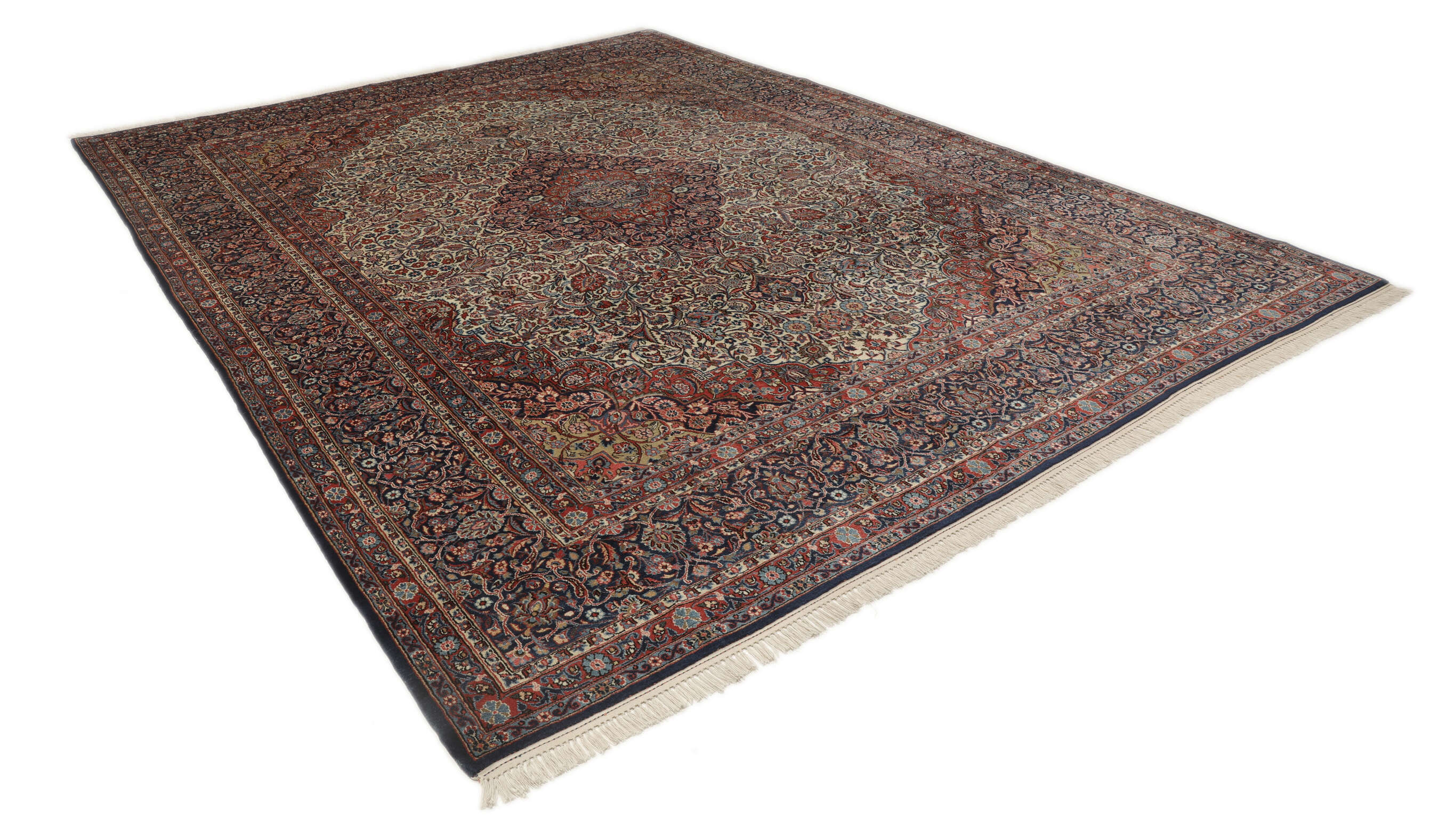 
    Antique Keshan ca. 1900 - Brown - 270 x 369 cm
  