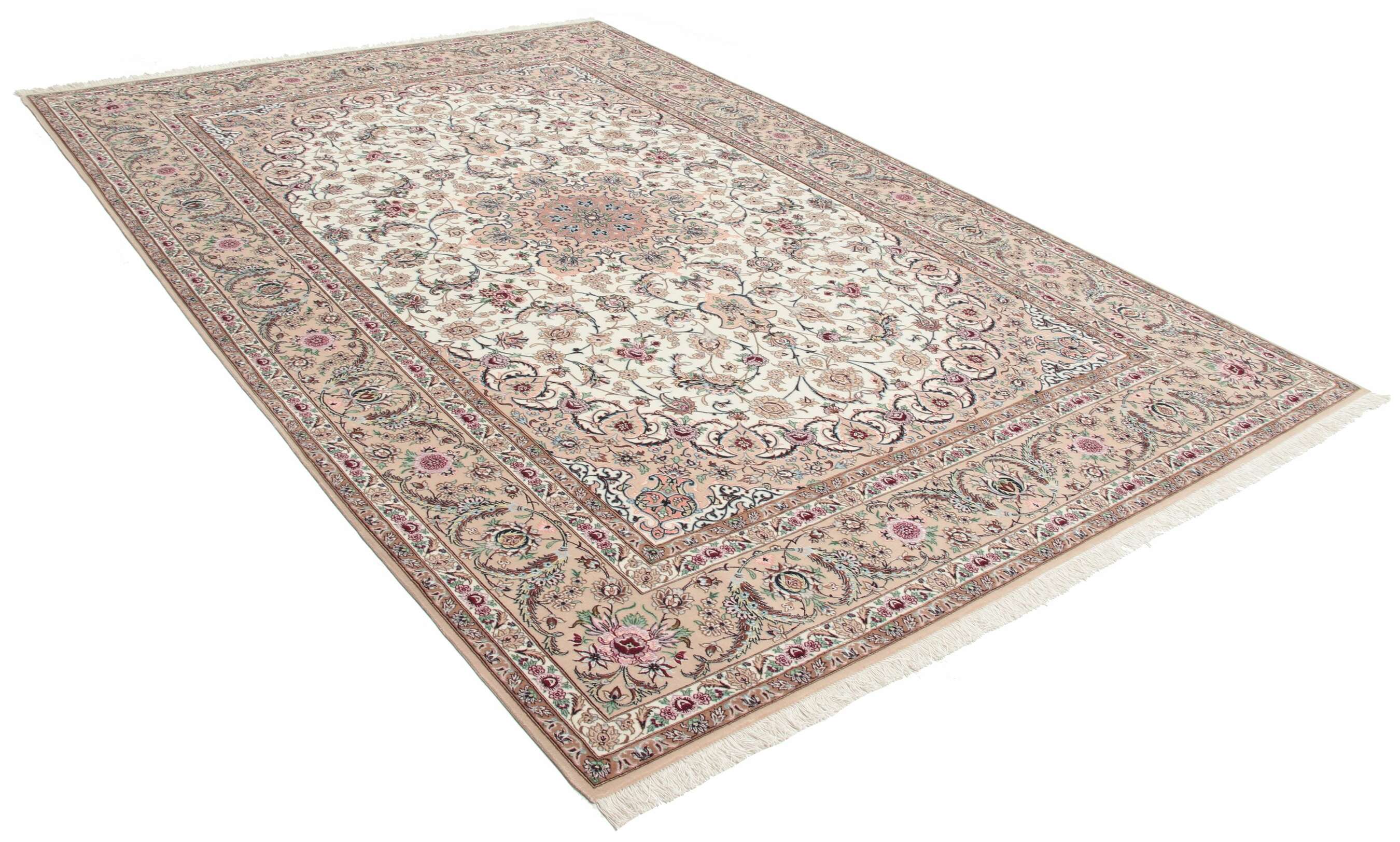 
    Isfahan silk warp - Brown - 210 x 314 cm
  