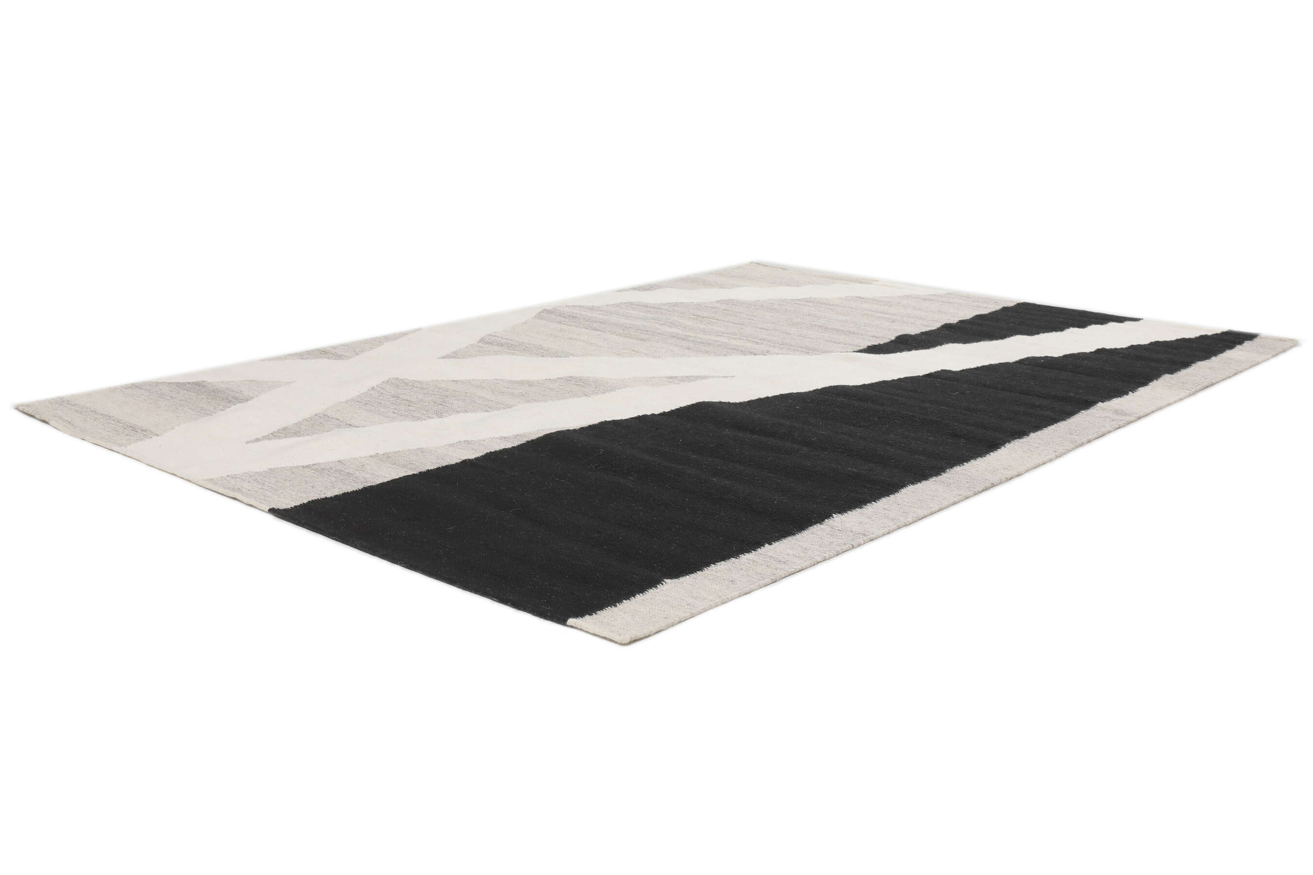 
    Construction - Natural white / Black - 140 x 200 cm
  