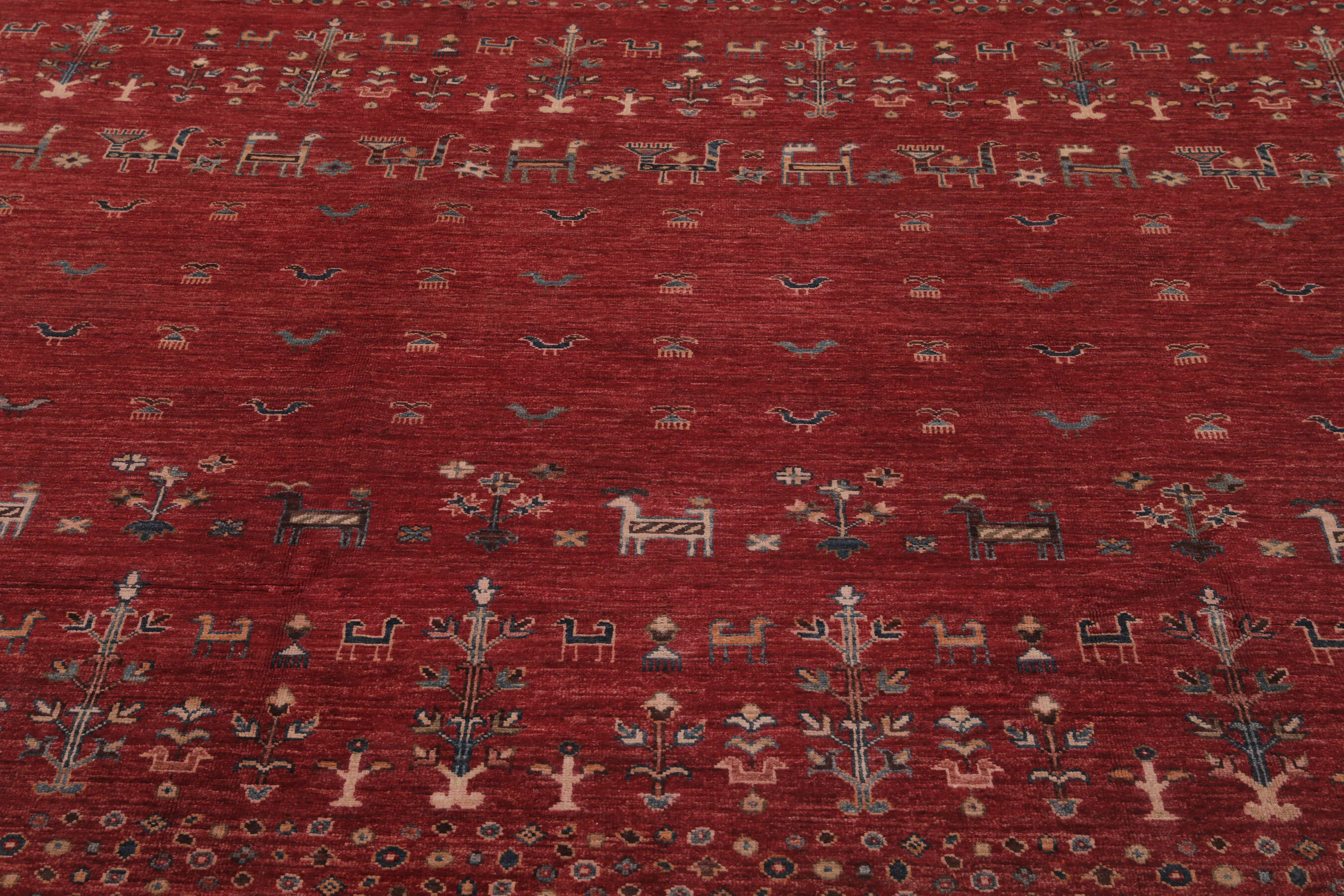 
    Shabargan - Dark red - 198 x 320 cm
  