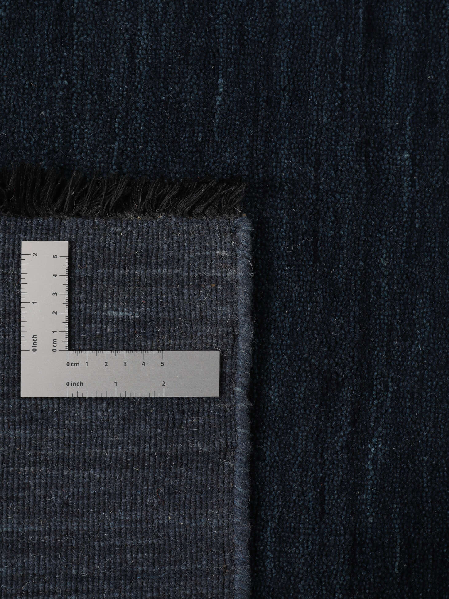 
    Handloom fringes - Dark blue - 140 x 200 cm
  