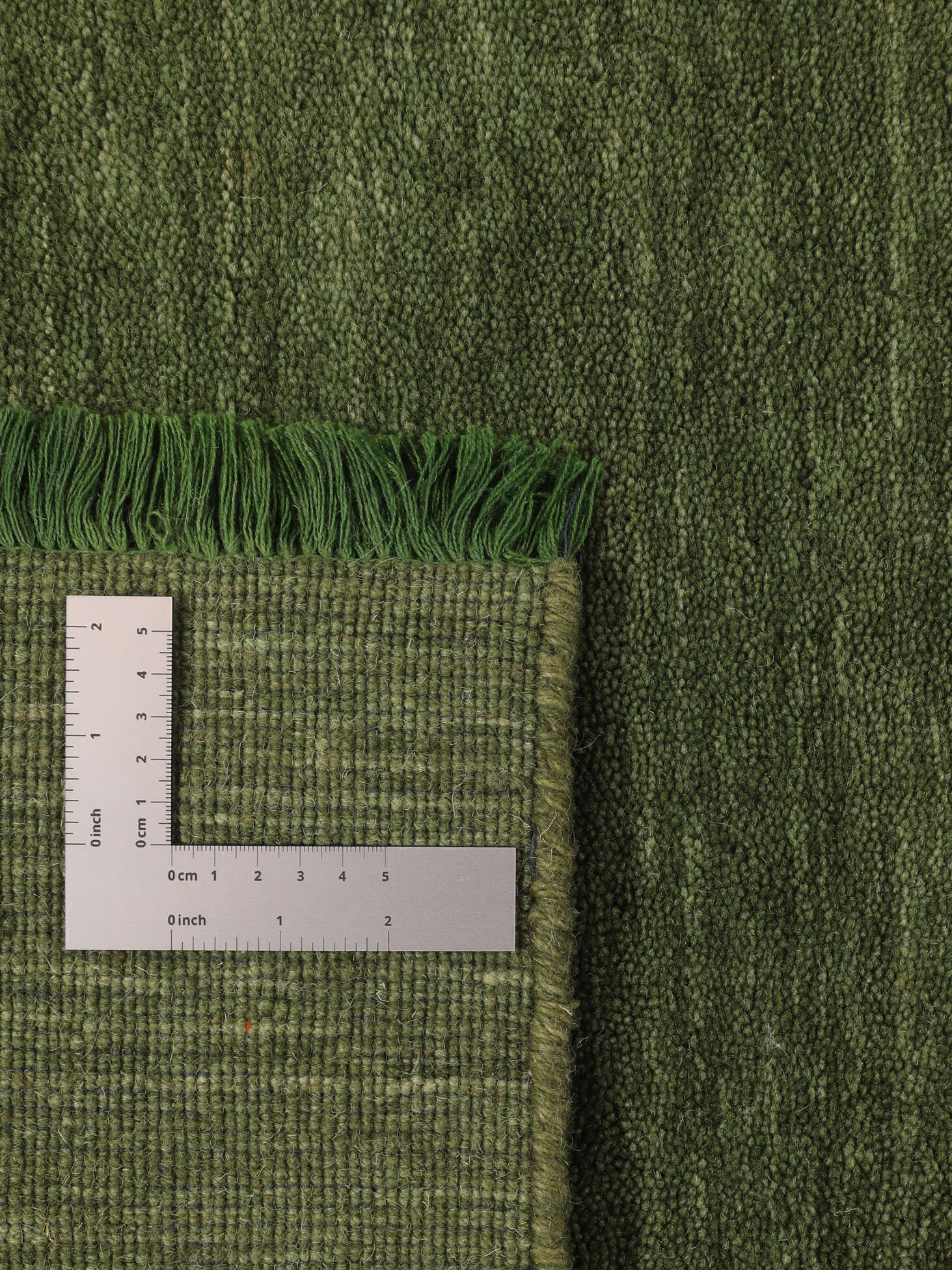 
    Handloom fringes - Green - 250 x 350 cm
  