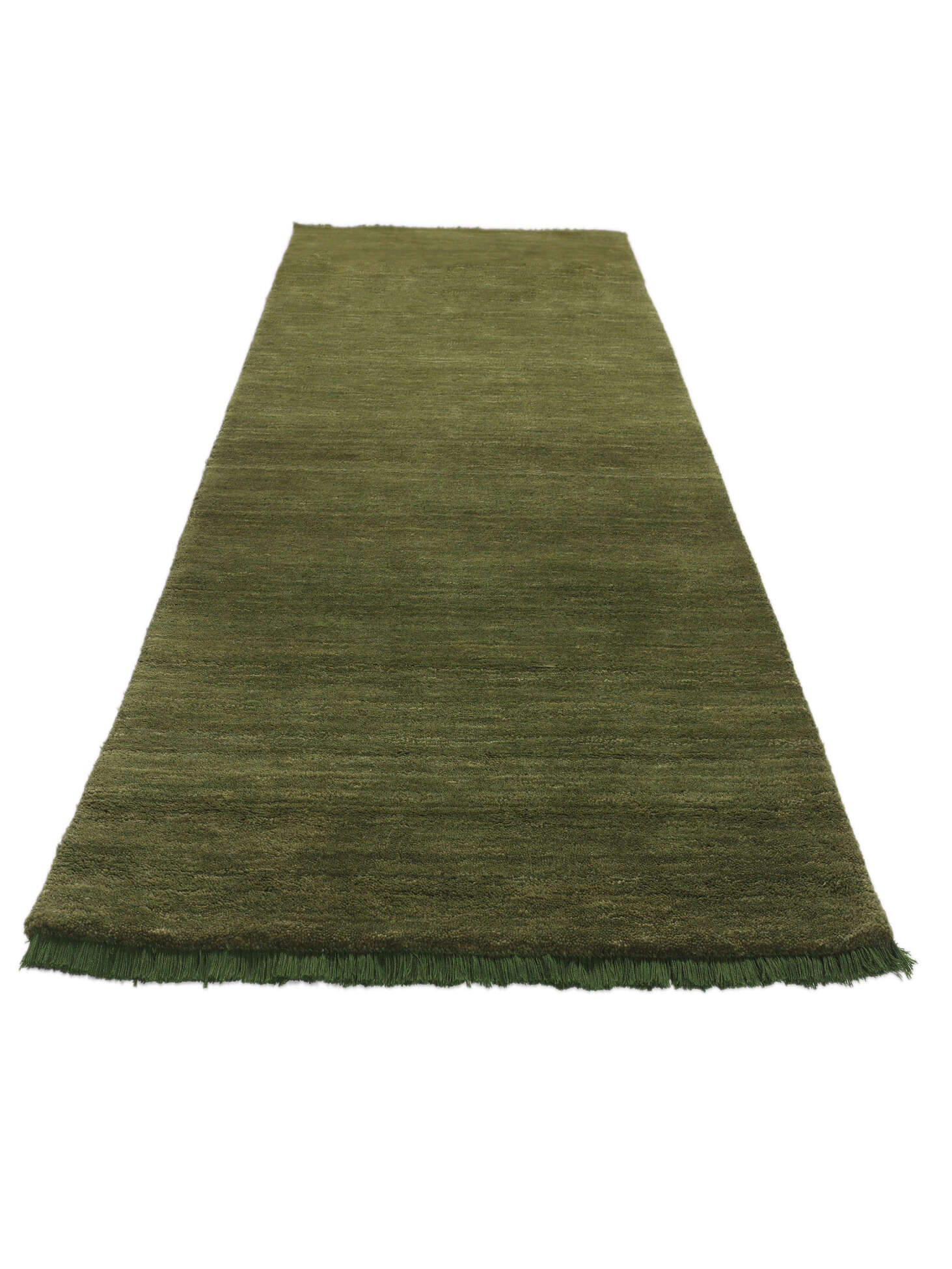 
    Handloom fringes - Green - 80 x 300 cm
  