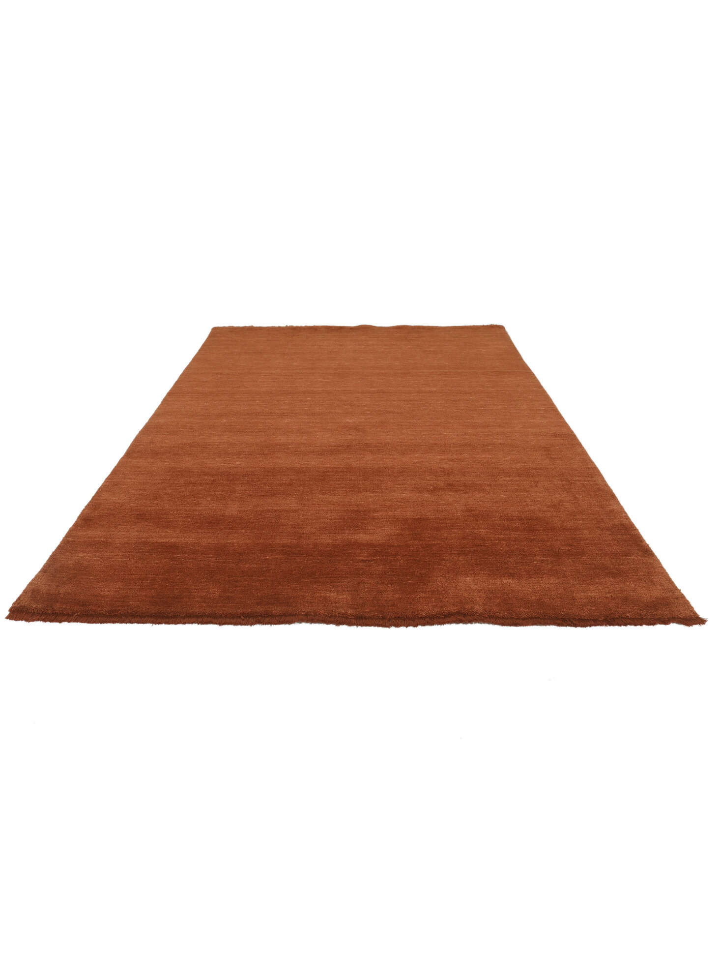 
    Handloom fringes - Rust red - 160 x 230 cm
  
